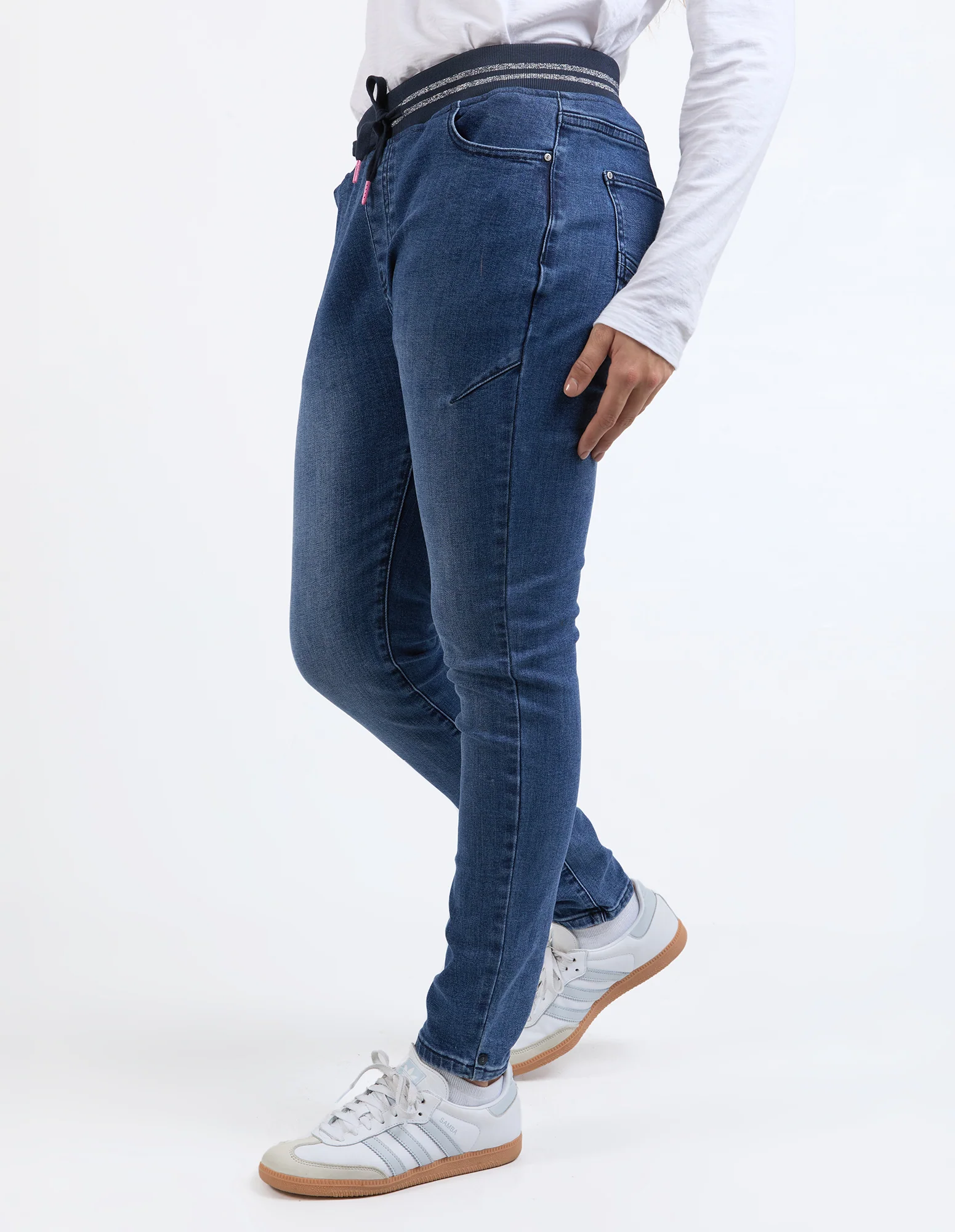 Melody Denim Jogger Dusty Blue - Image 4