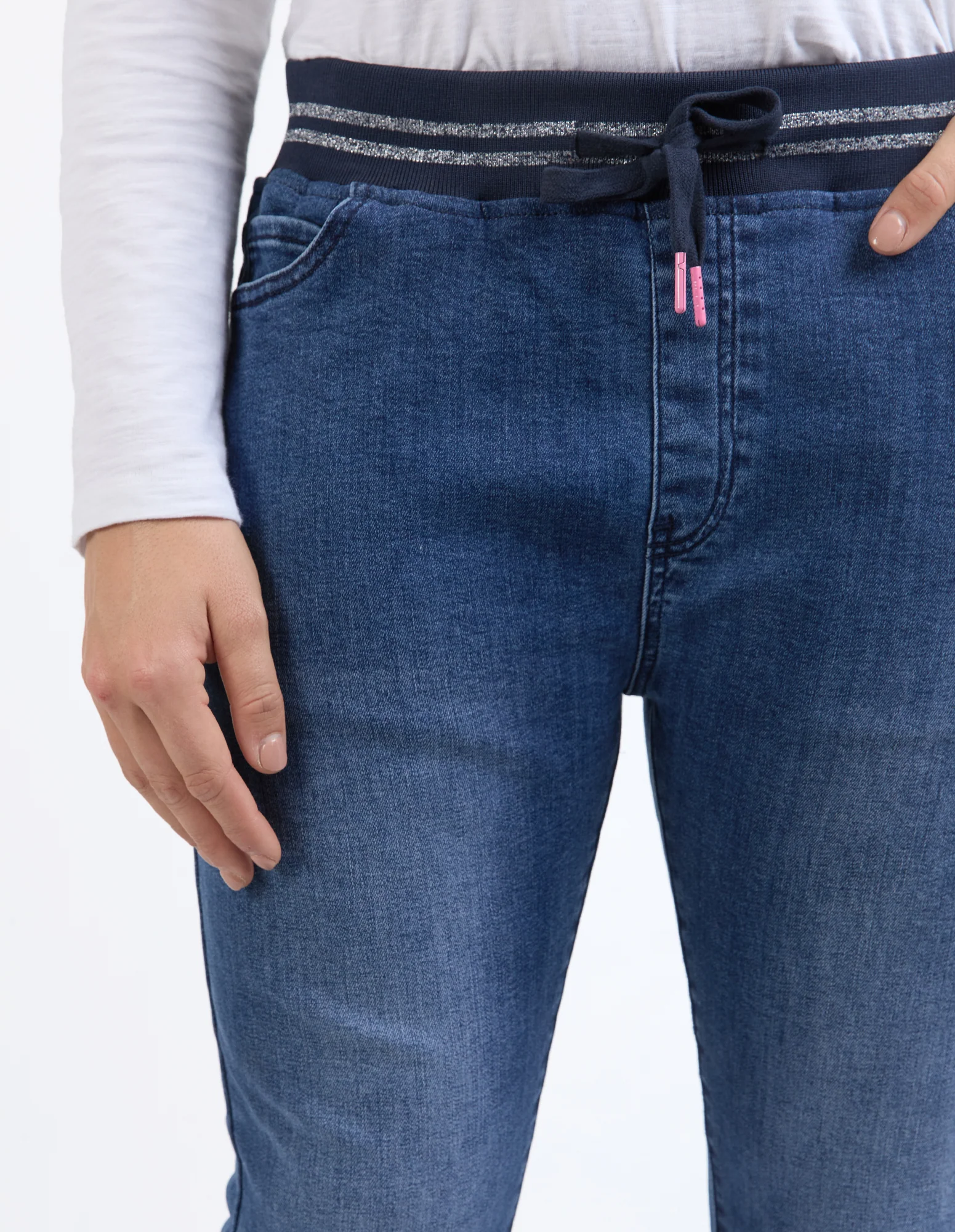 Melody Denim Jogger Dusty Blue - Image 5