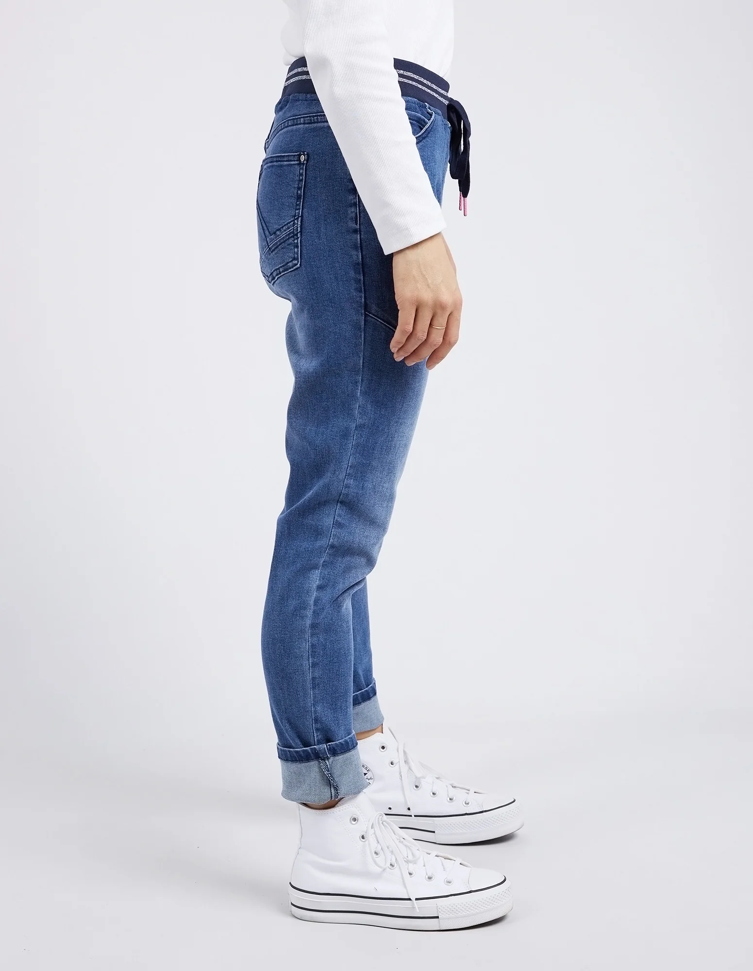 Melody Denim Jogger Dusty Blue - Image 7
