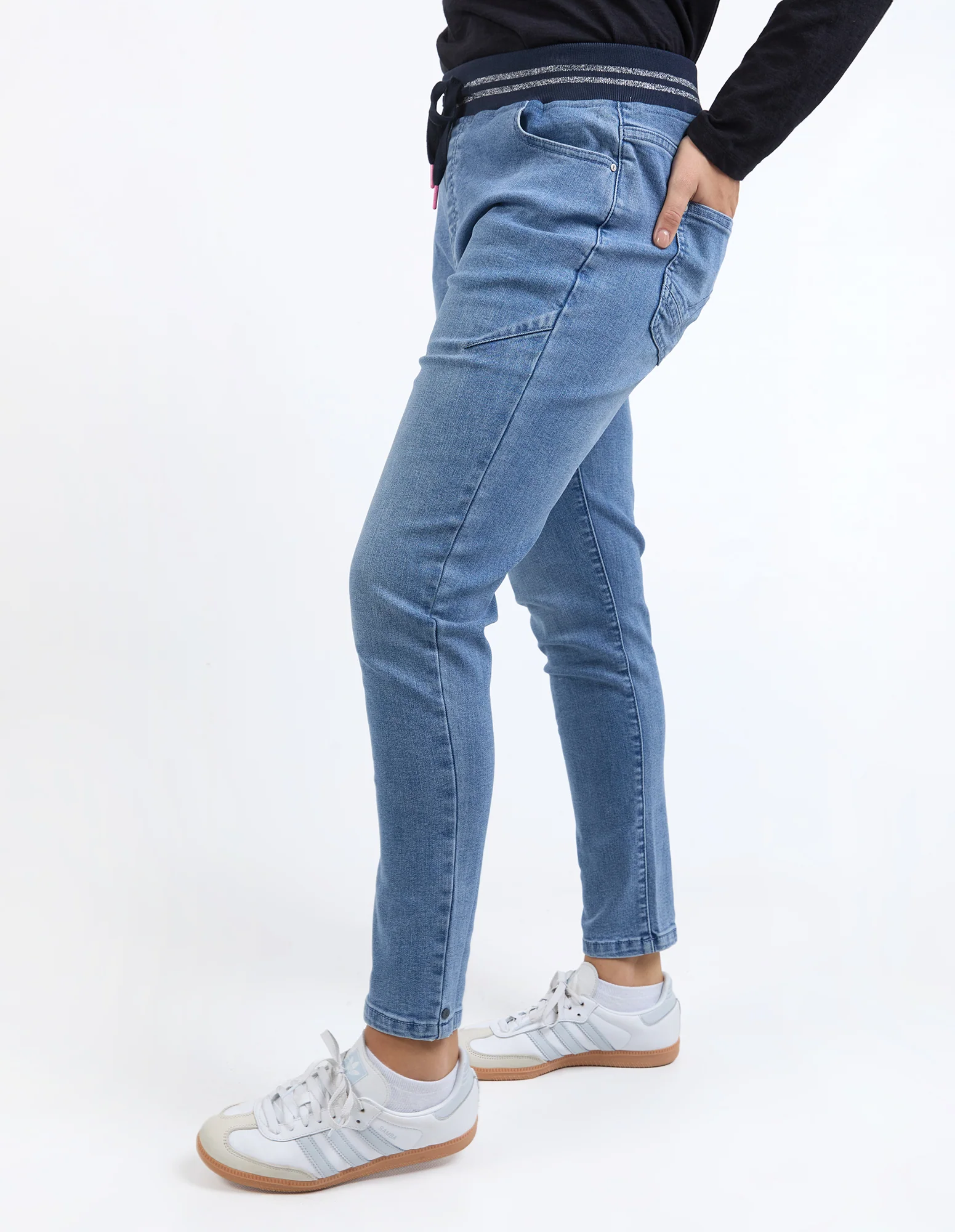 Melody Denim Jogger Light Blue - Image 4
