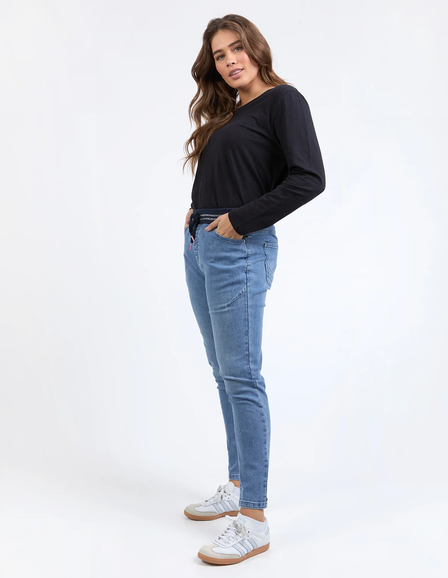 Melody Denim Jogger Light Blue - Image 6