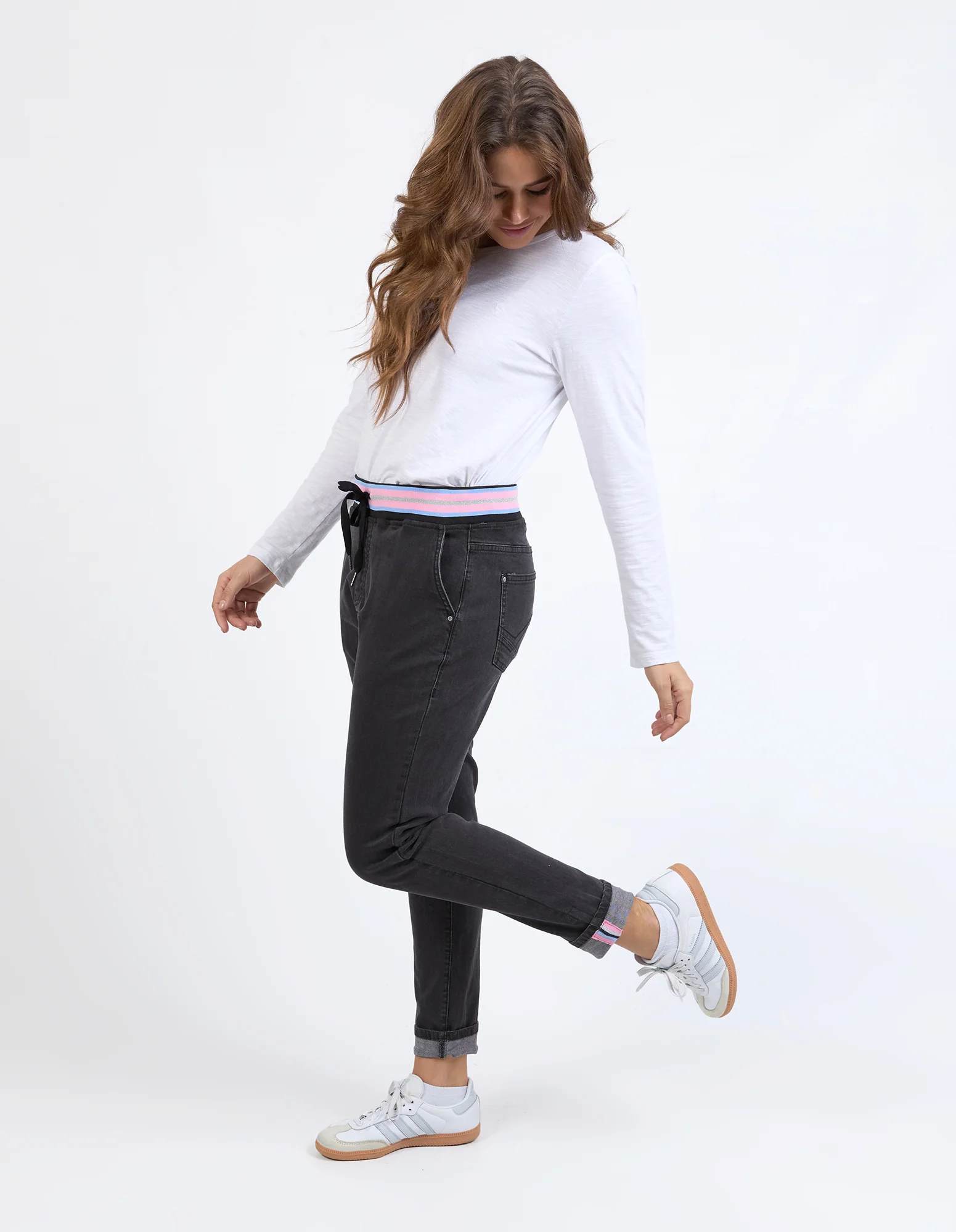 Melody Denim Jogger Washed Black - Image 7