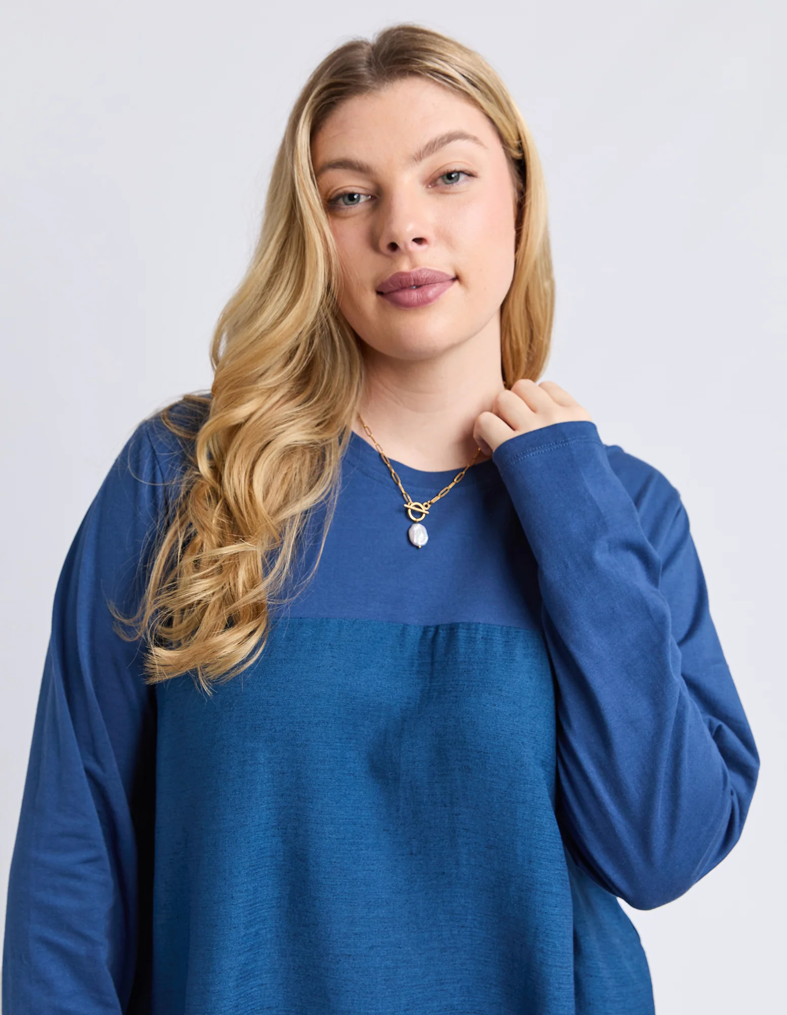 Melrose Long Sleeve Top Classic Navy - Image 10