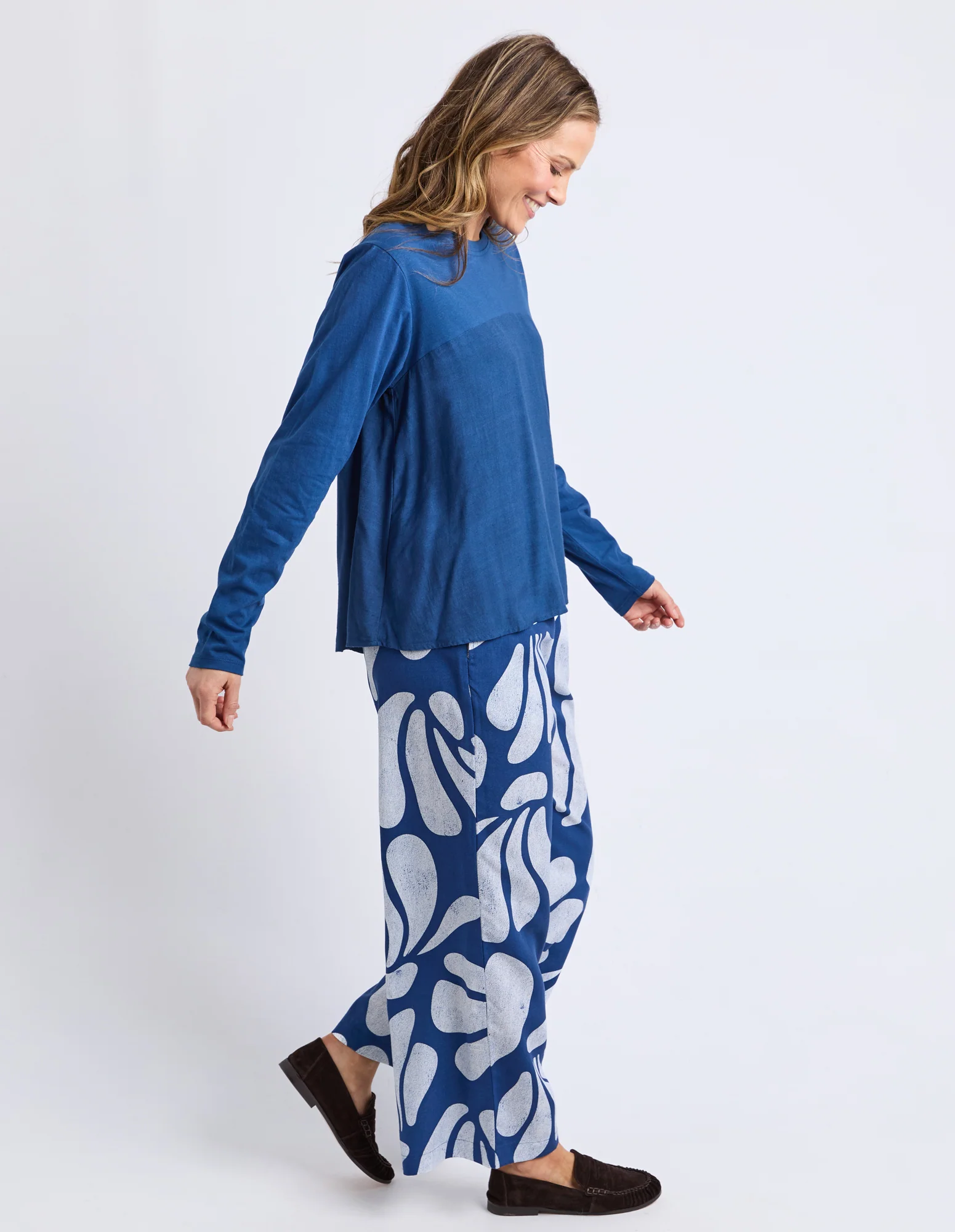 Melrose Long Sleeve Top Classic Navy - Image 11