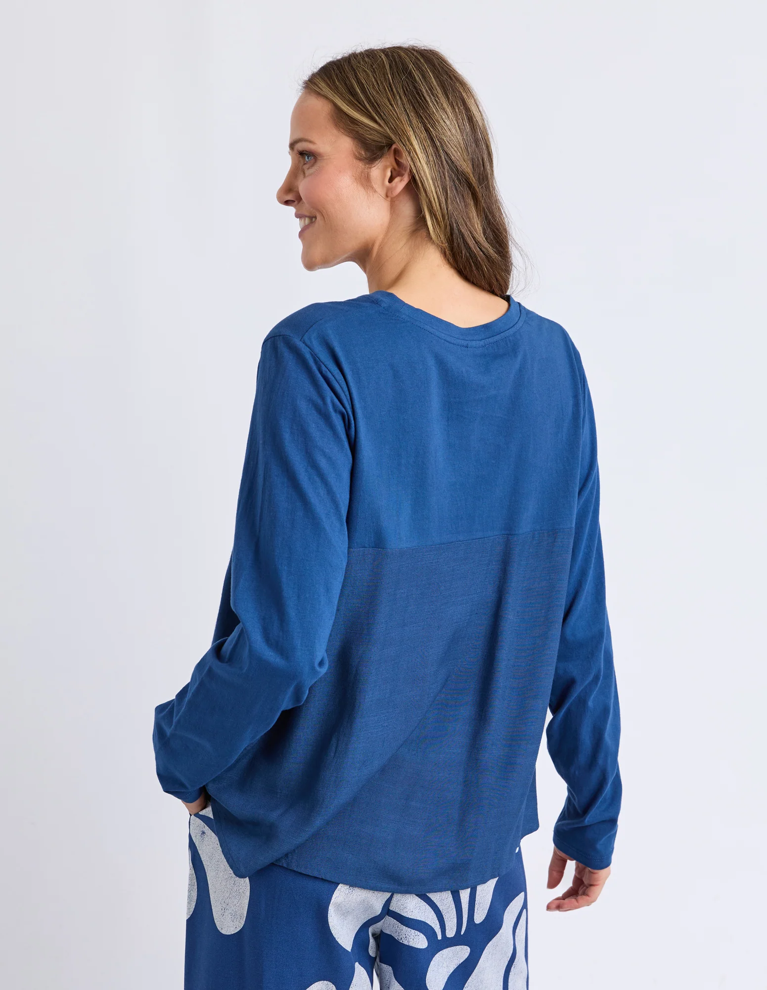 Melrose Long Sleeve Top Classic Navy - Image 5