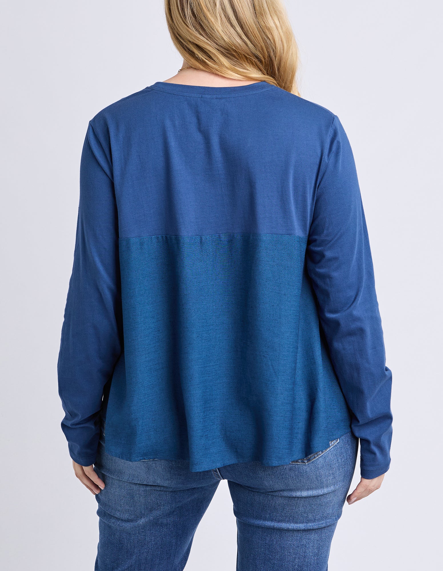 Melrose Long Sleeve Top Classic Navy - Image 6
