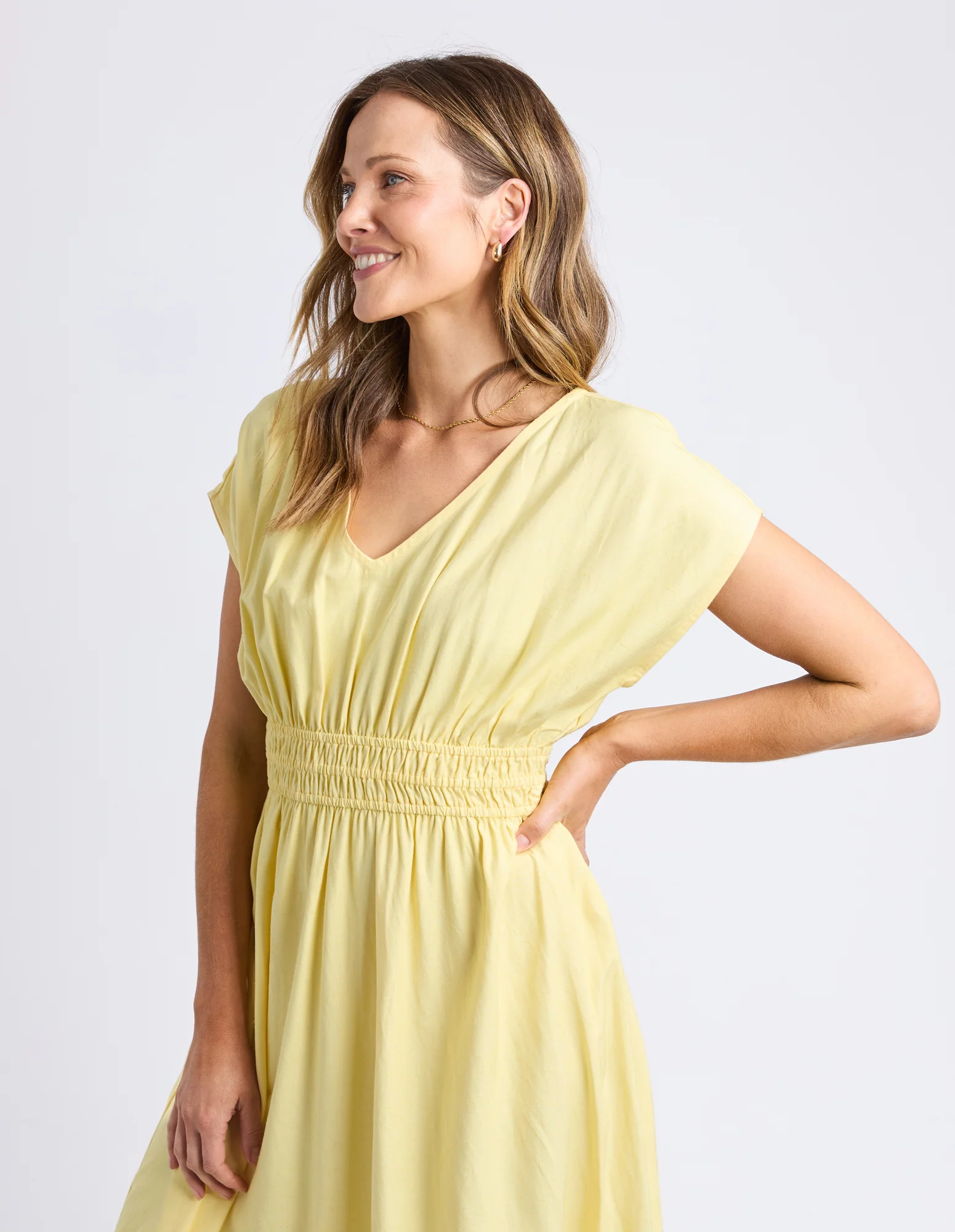 Misty Dress Pale Banana - Image 10