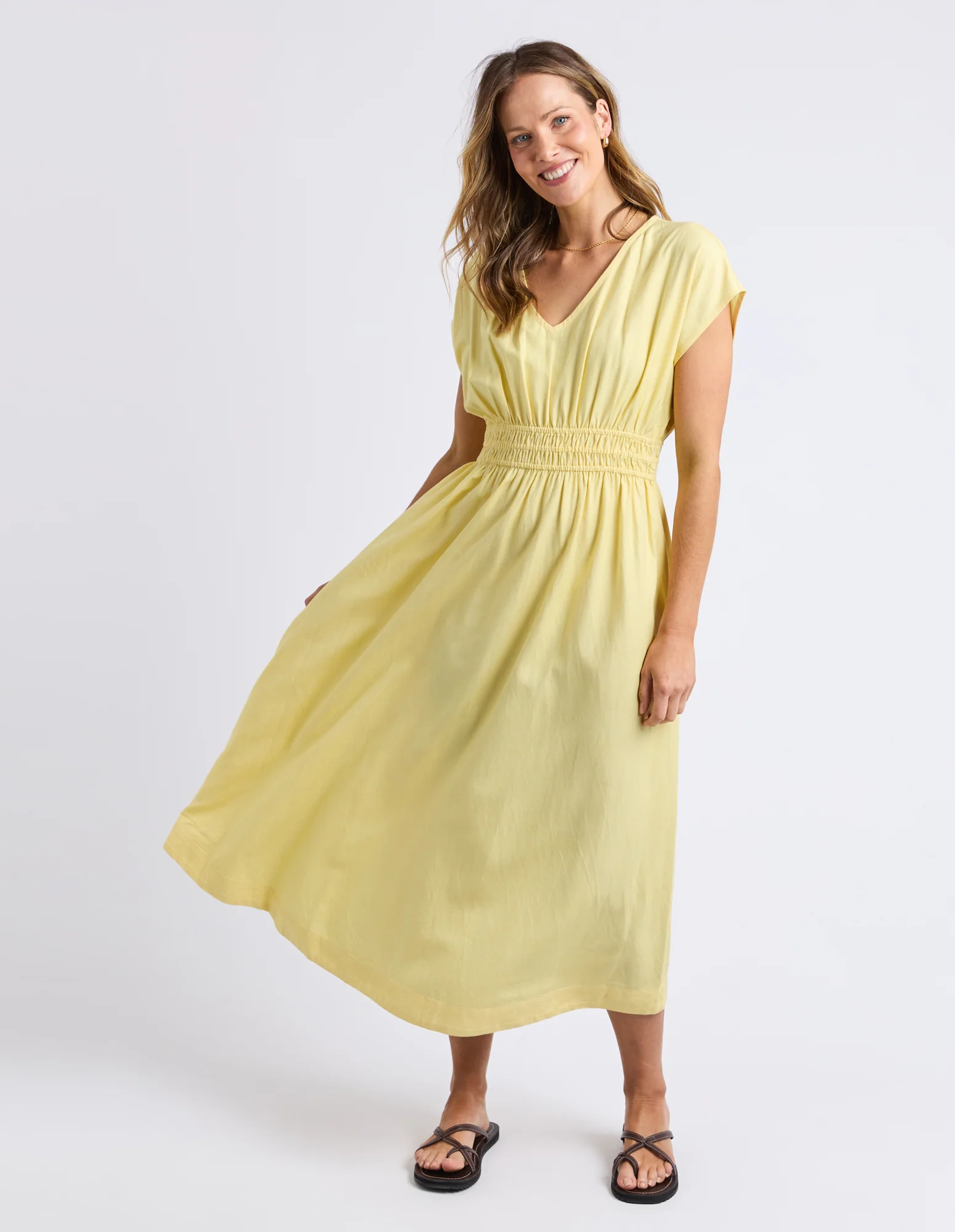 Misty Dress Pale Banana - Image 12