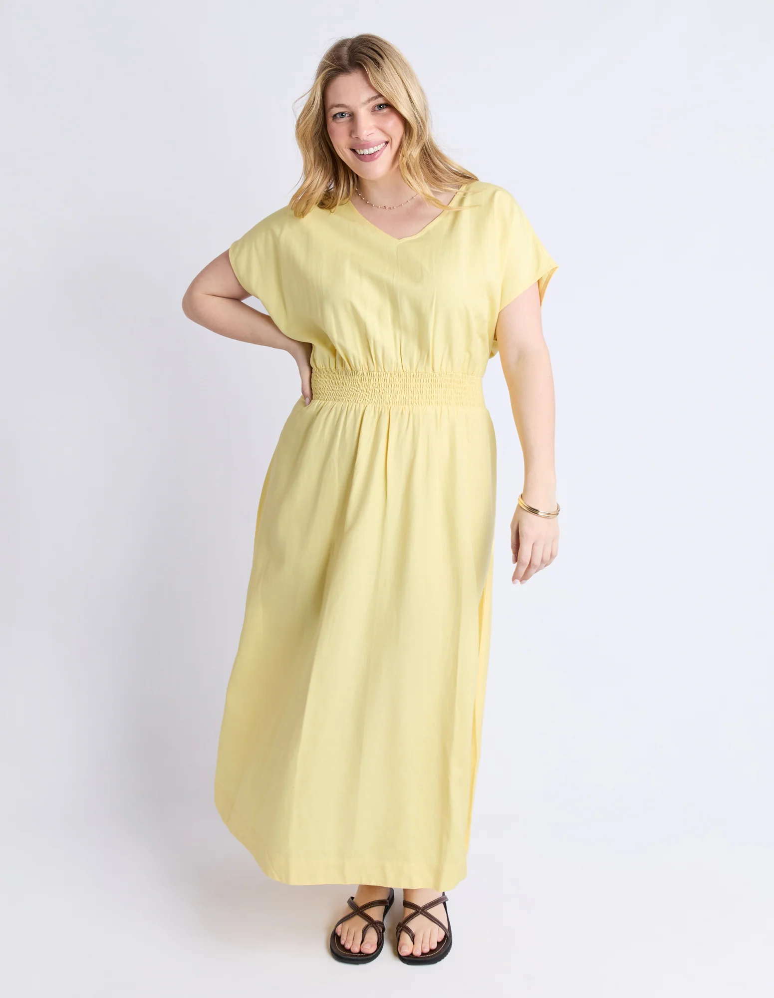 Misty Dress Pale Banana - Image 3