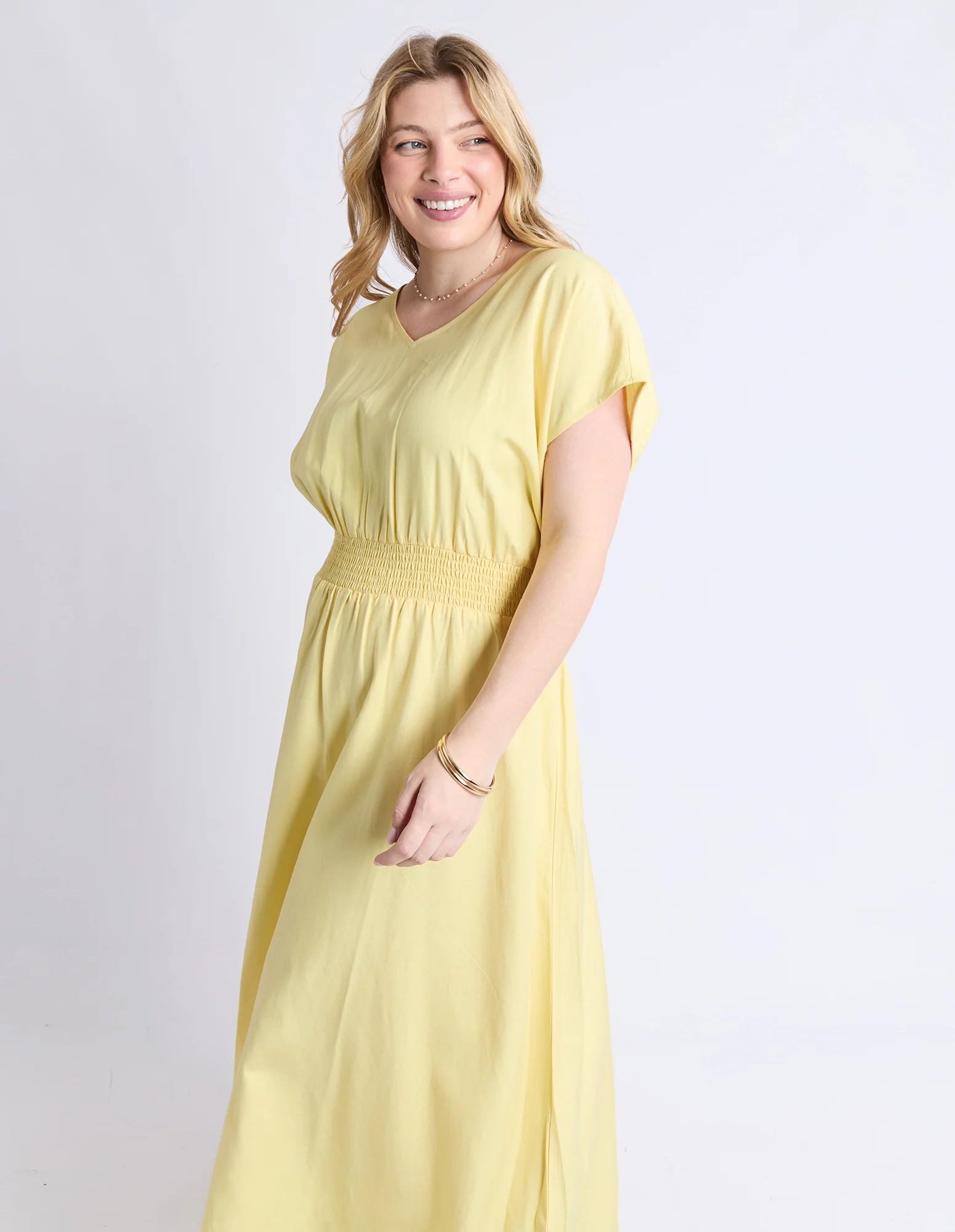 Misty Dress Pale Banana - Image 5