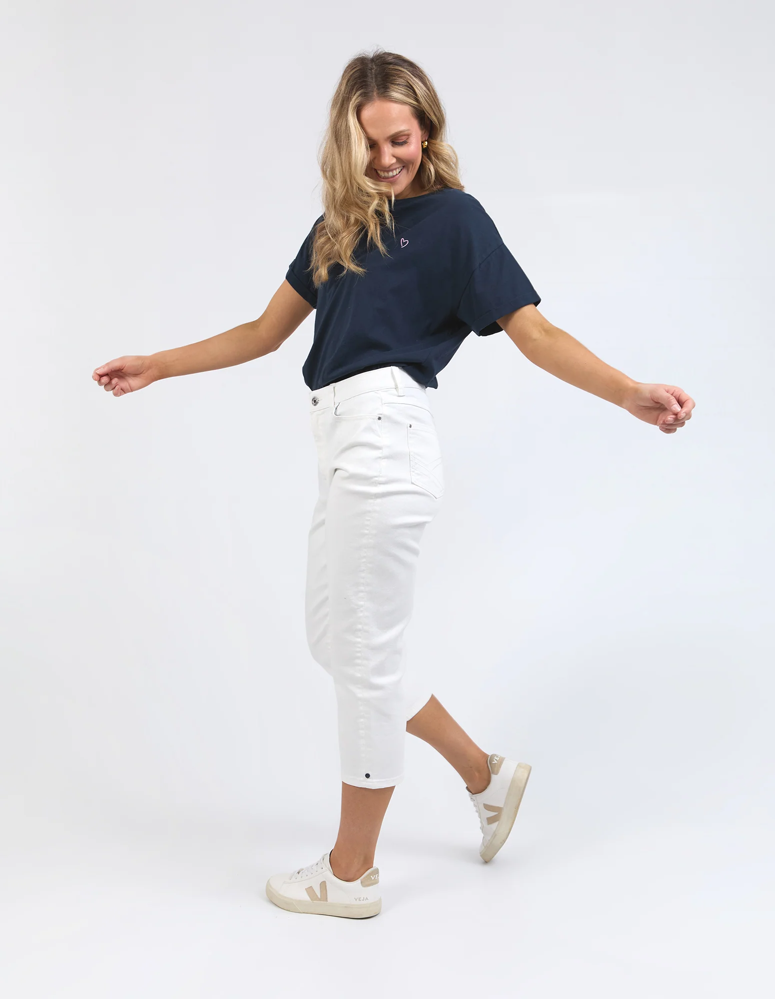 Mollie Capri Pant White - Image 7