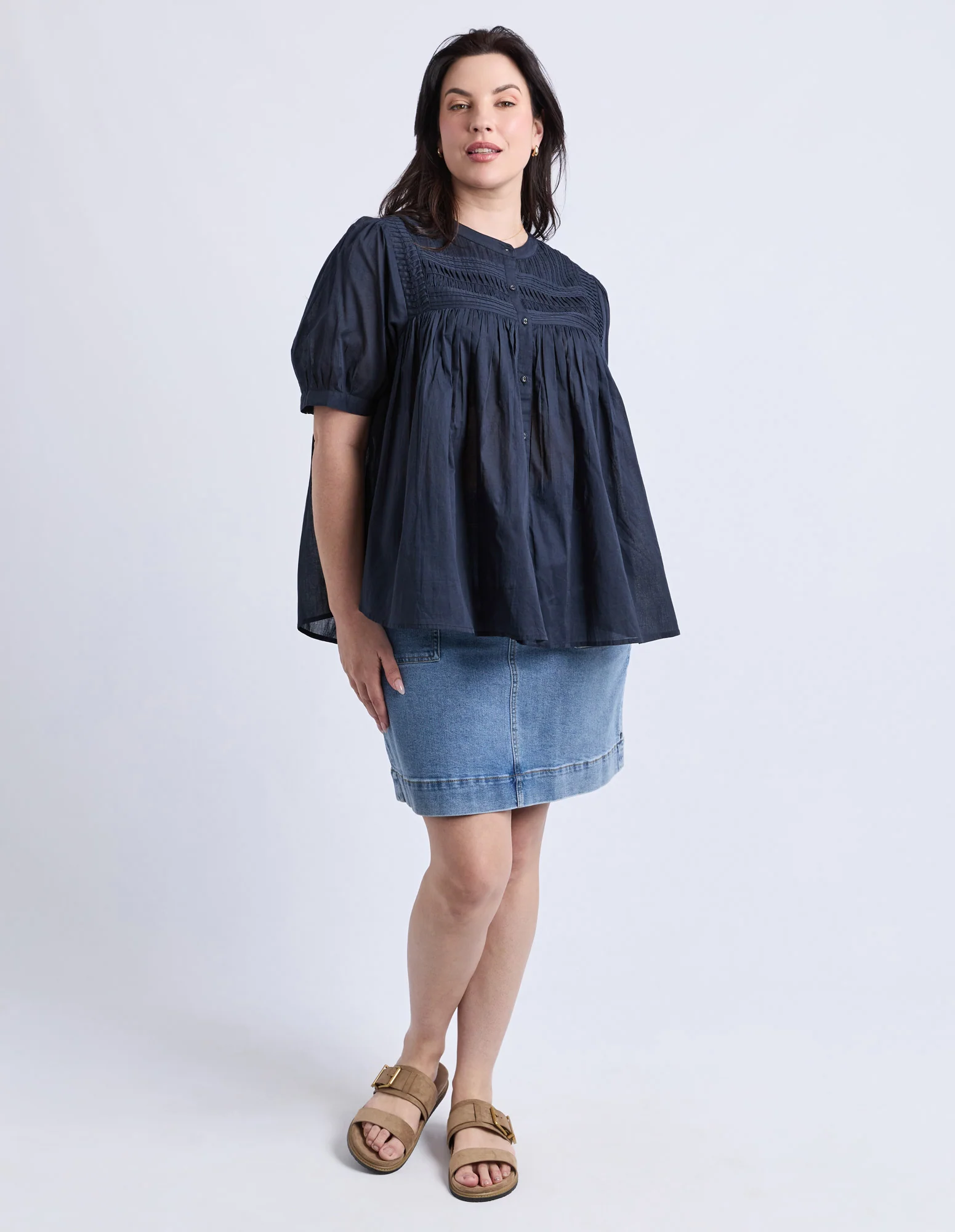 Monty Short Sleeve Shirt Navy - Image 2