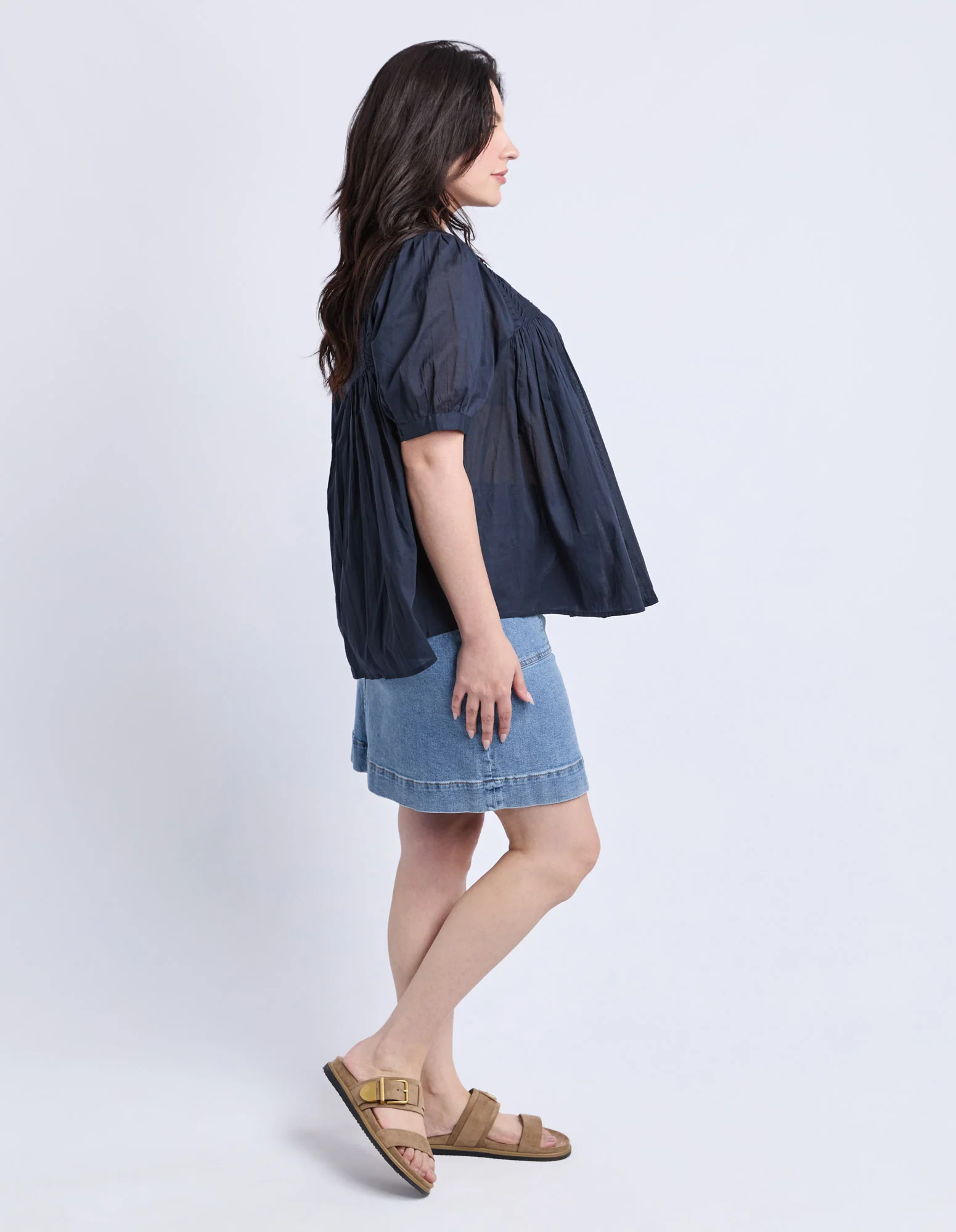 Monty Short Sleeve Shirt Navy - Image 6