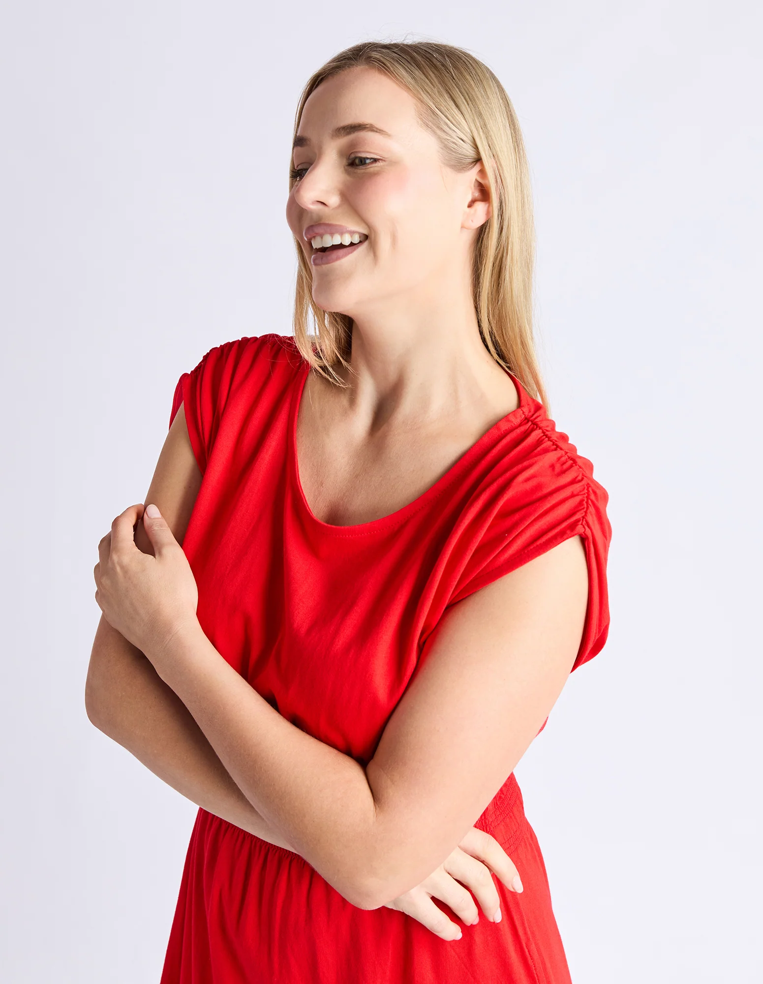 Nelle Midi Dress Poppy - Image 4