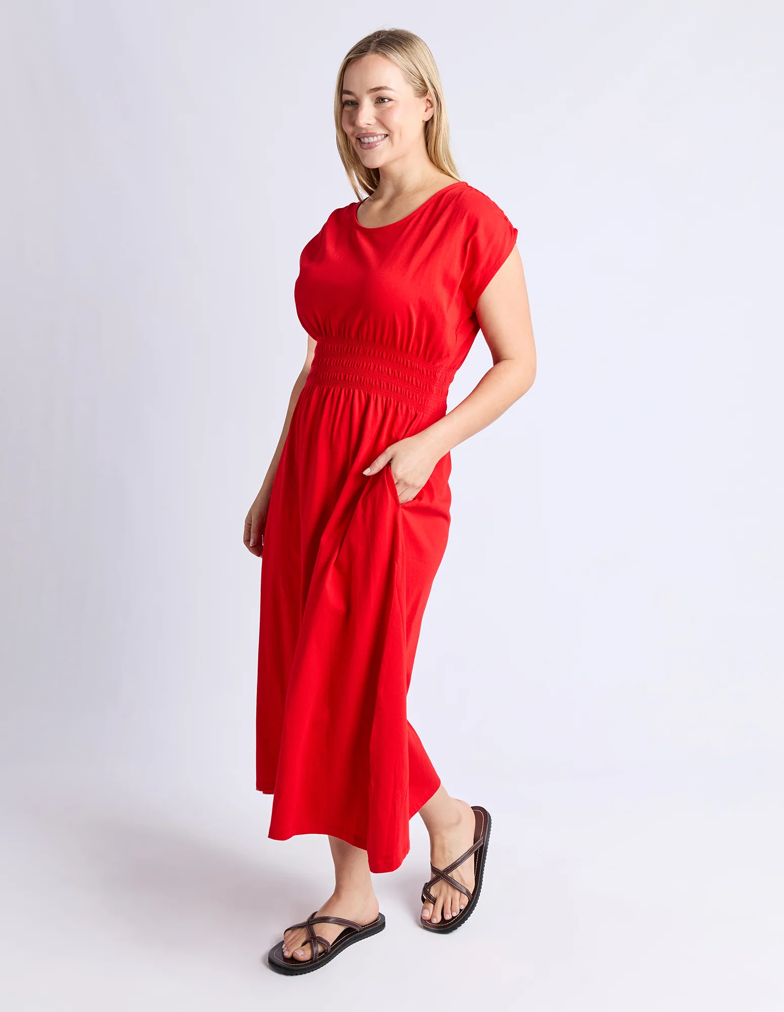 Nelle Midi Dress Poppy - Image 5