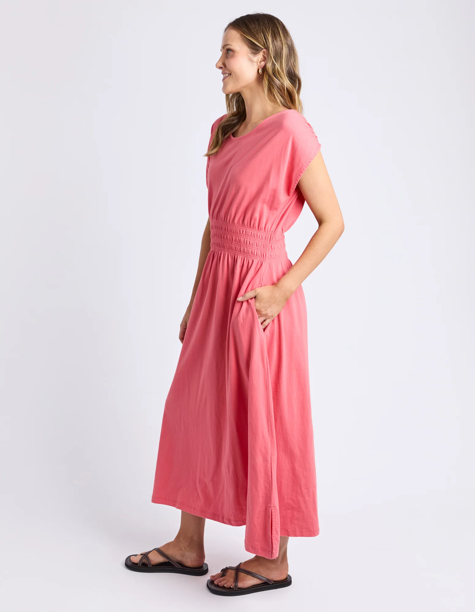 Nelle Midi Dress Sugar Coral - Image 6