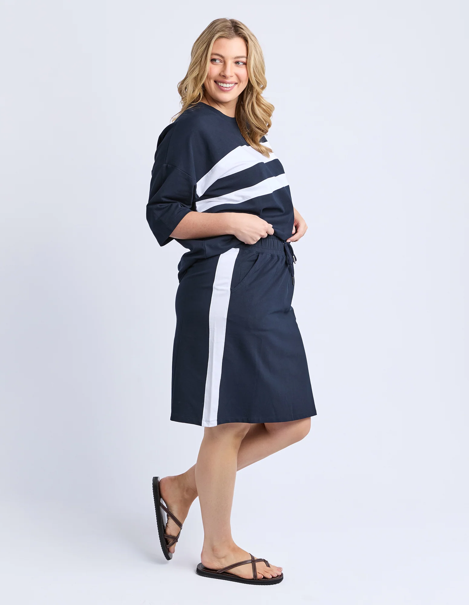 Nico Fleece Skirt Dark Sapphire - Image 11