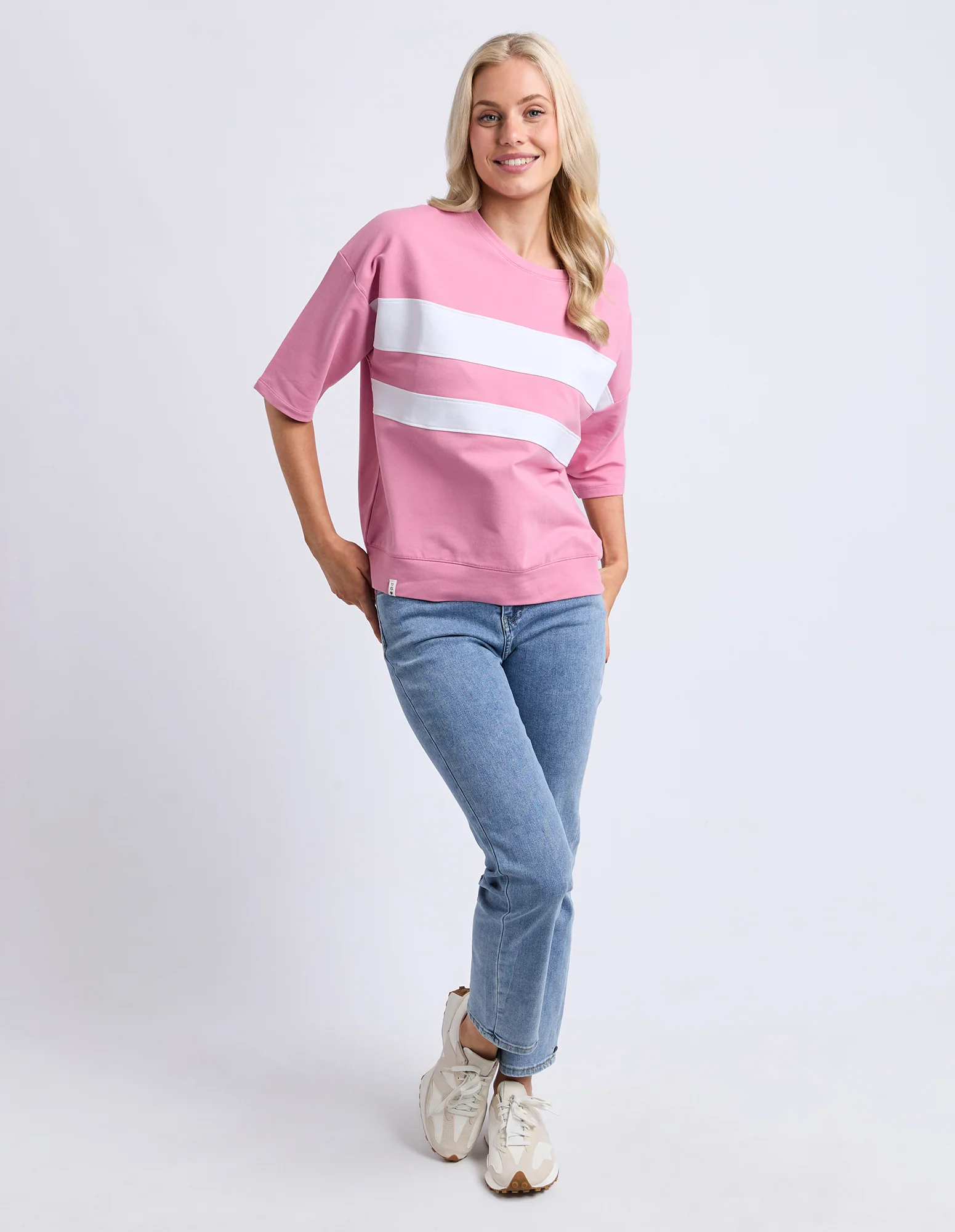 Nico Sweat Quartz Pink/White - Image 3