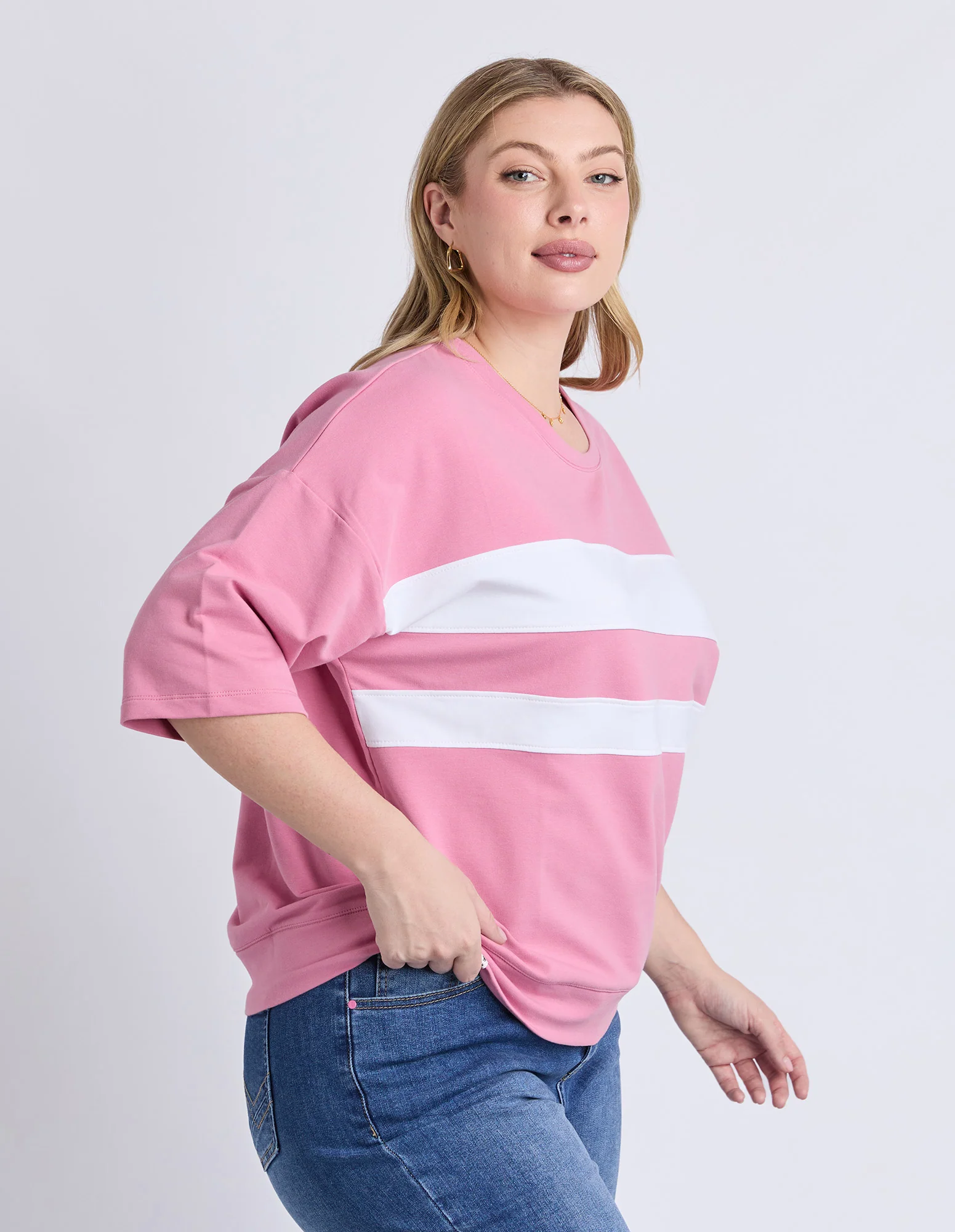 Nico Sweat Quartz Pink/White - Image 8