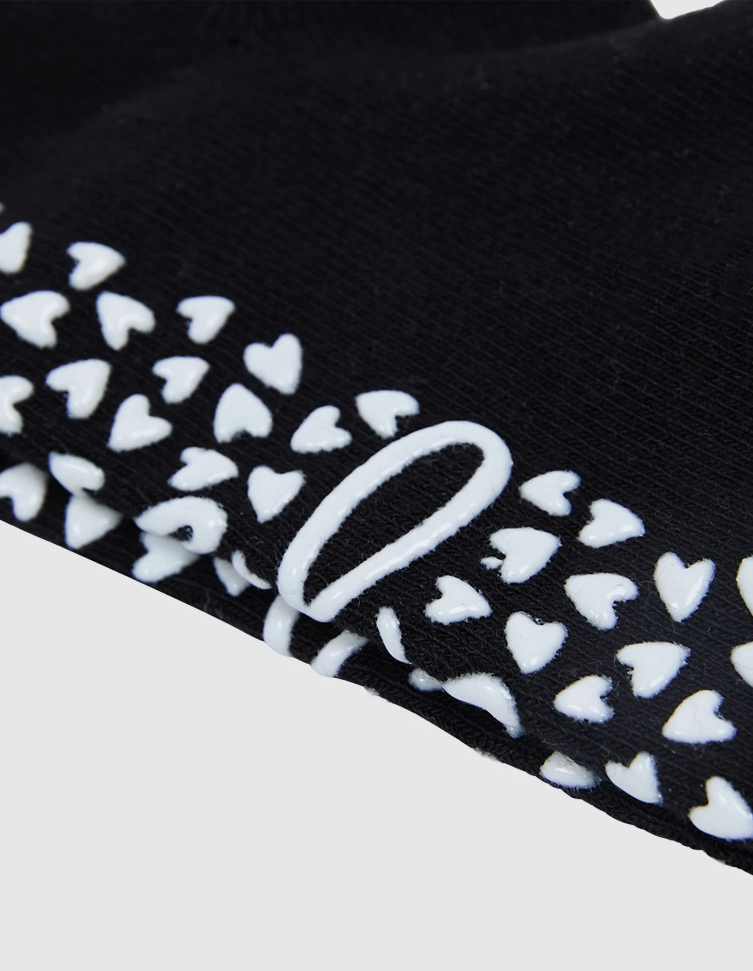 No Show Grippy Sock 2 Pack Black & White - Image 4