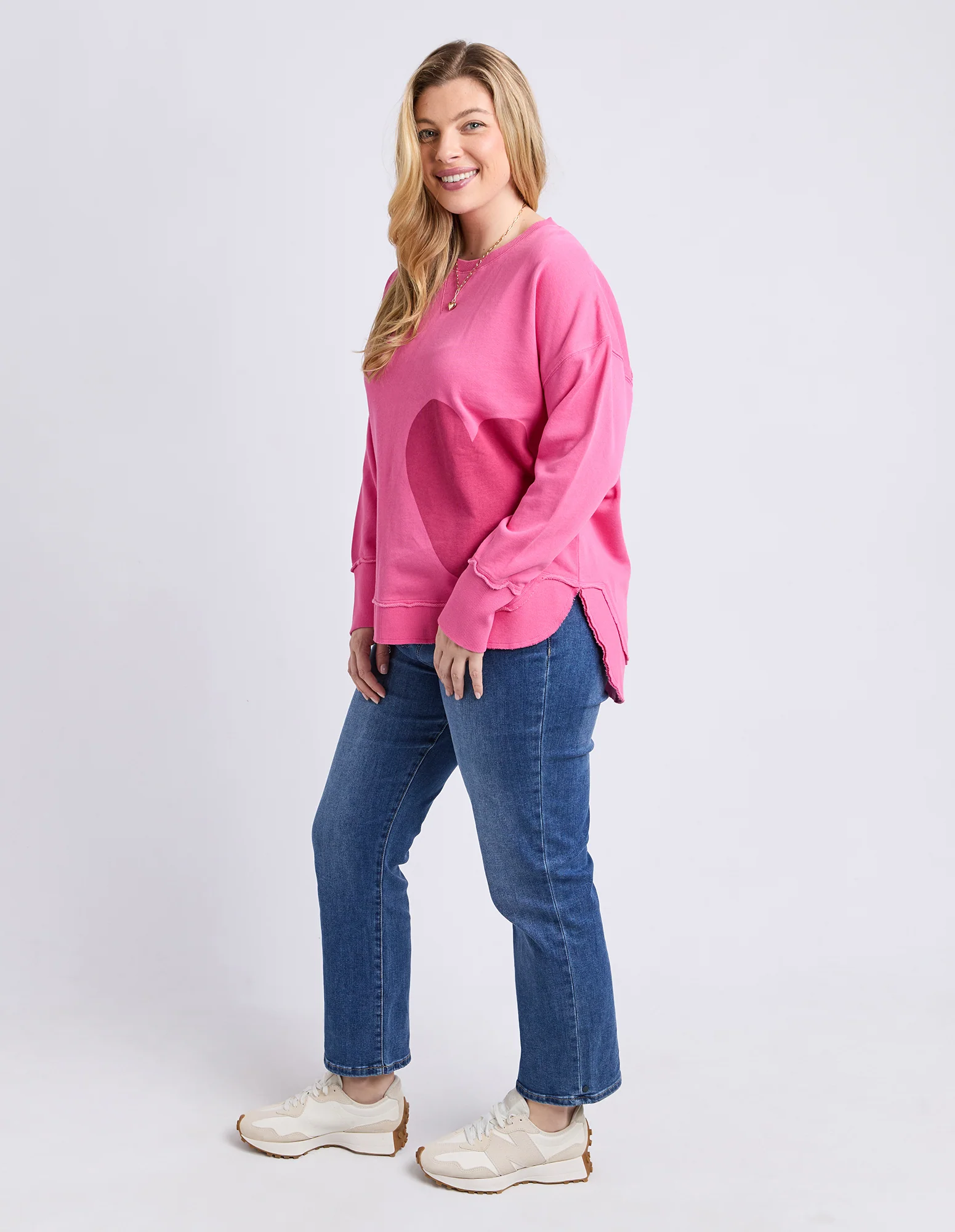One Heart Crew Hot Pink - Image 12