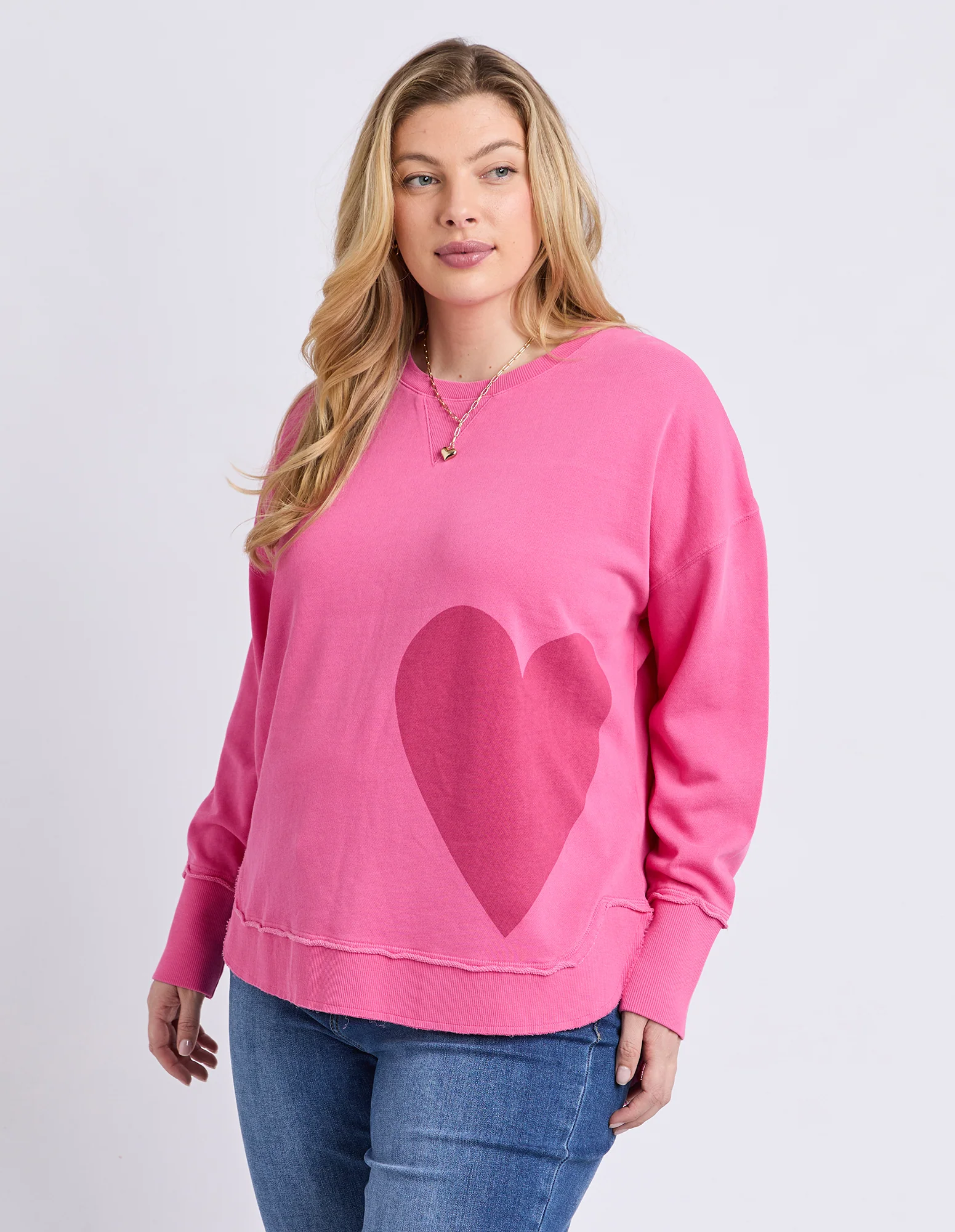 One Heart Crew Hot Pink - Image 2