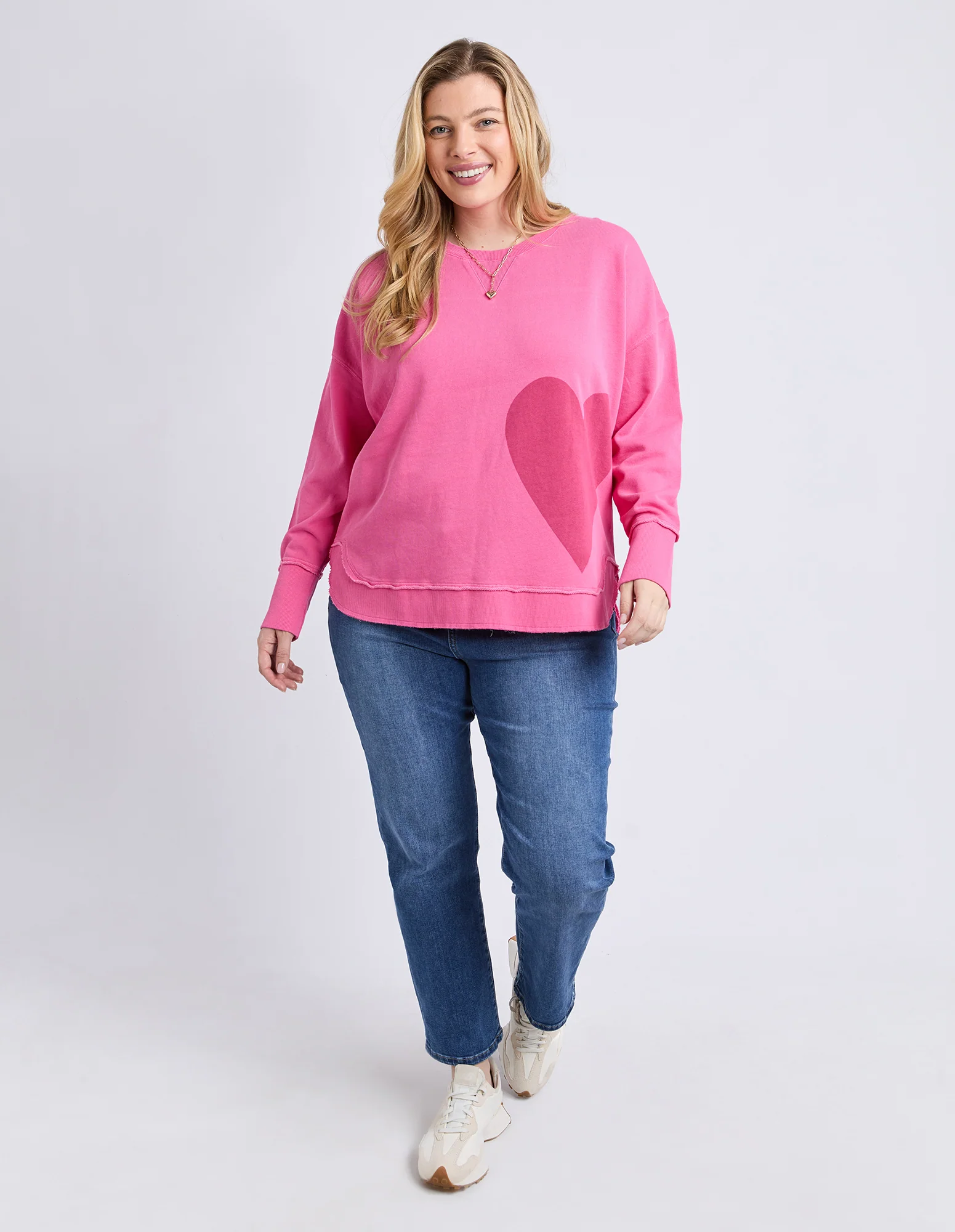 One Heart Crew Hot Pink - Image 4