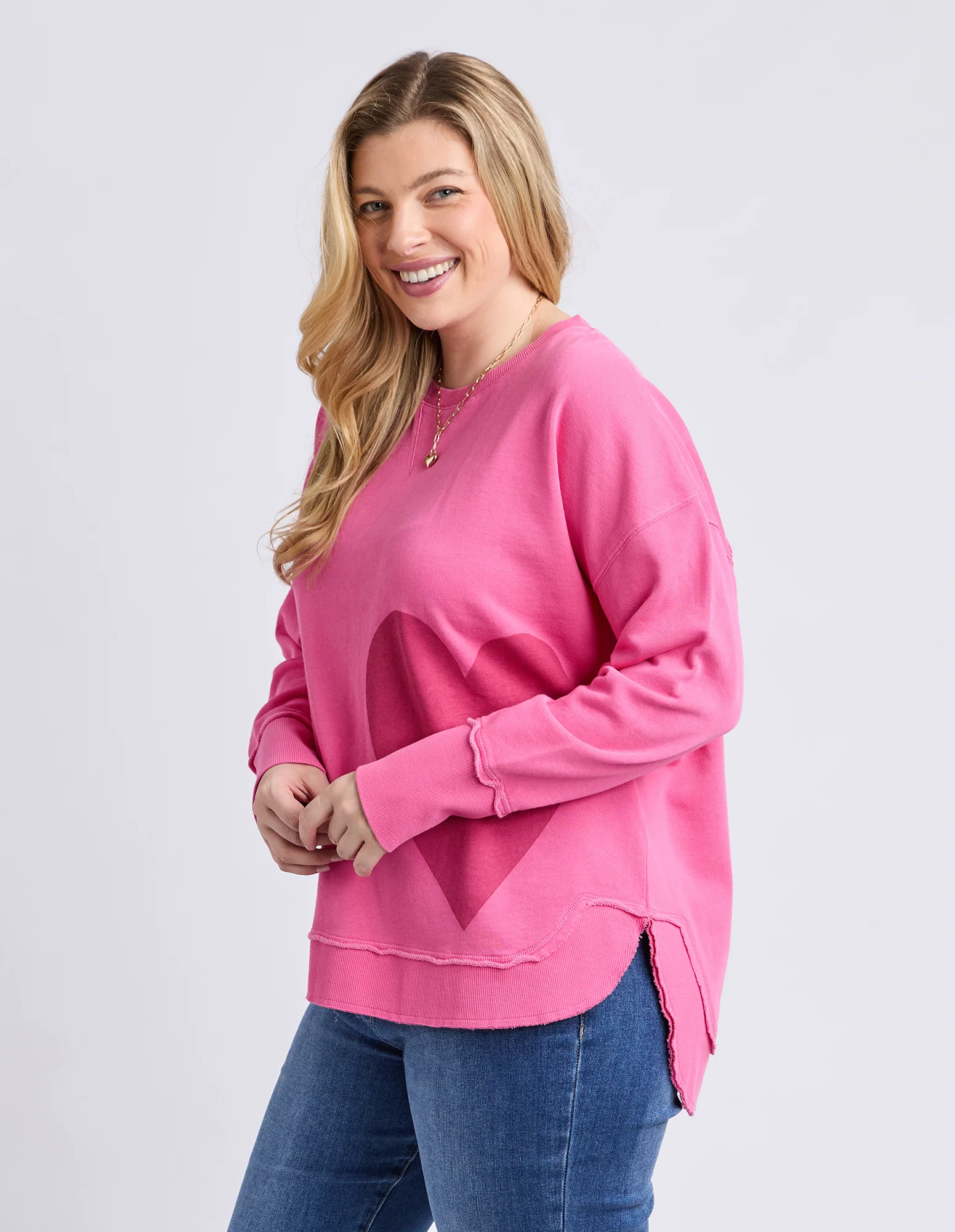 One Heart Crew Hot Pink - Image 8