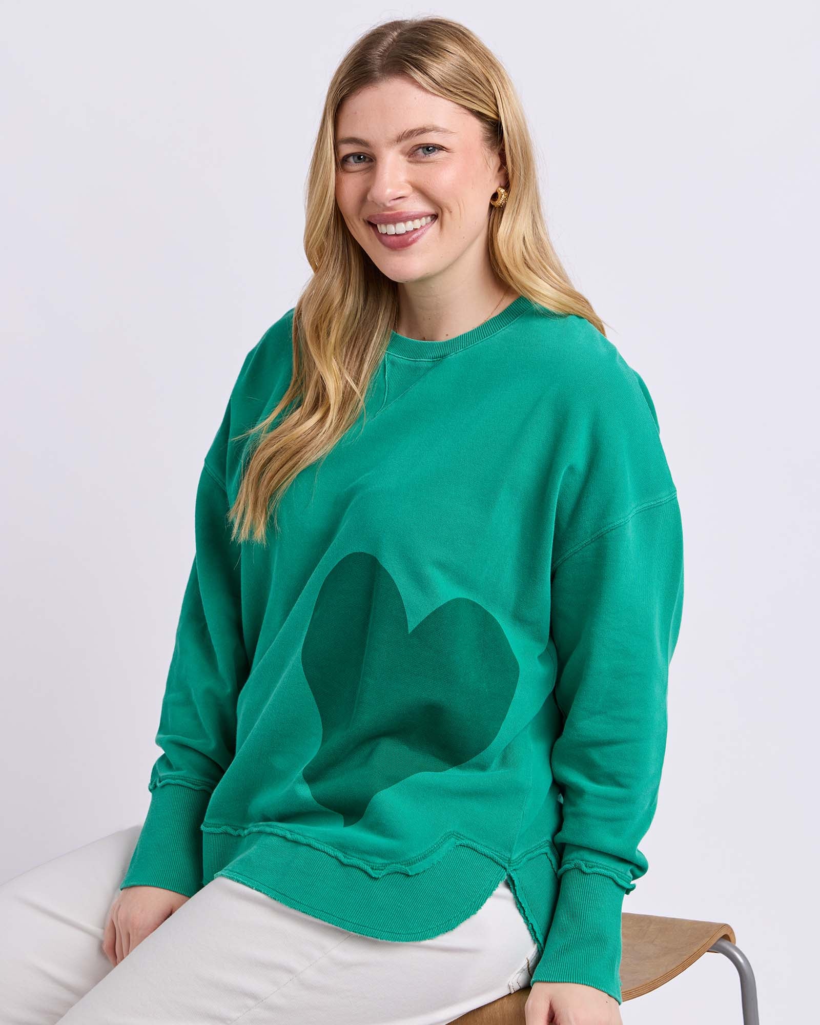 One Heart Crew Turquoise - Image 4
