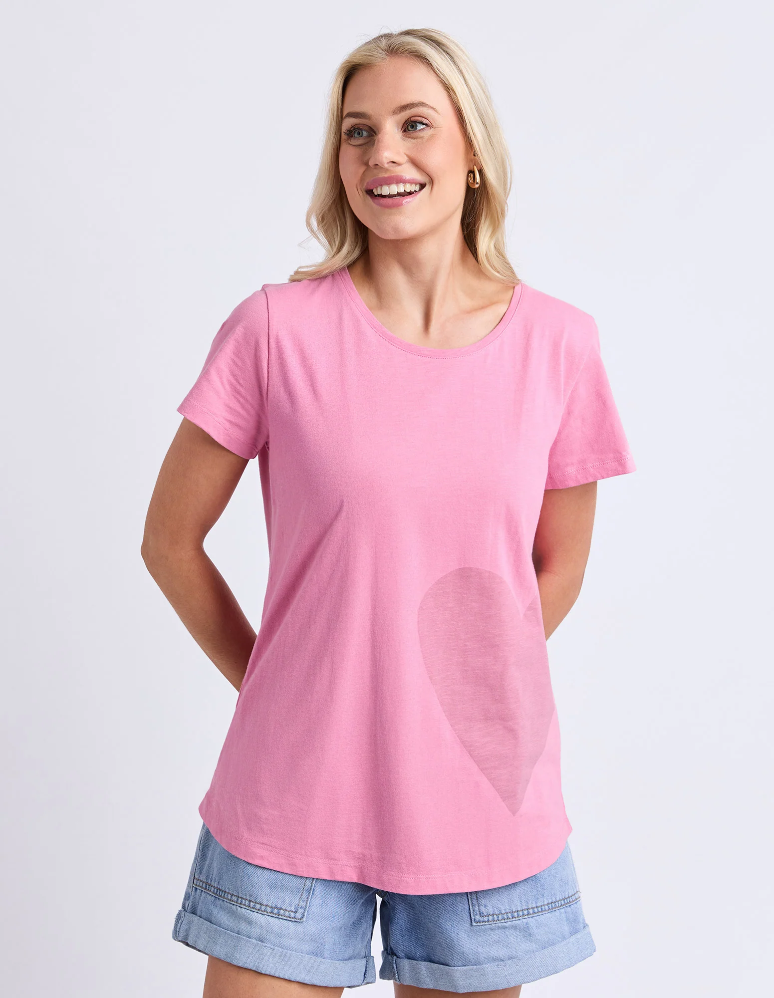 One Heart Tee Quartz Pink - Image 2