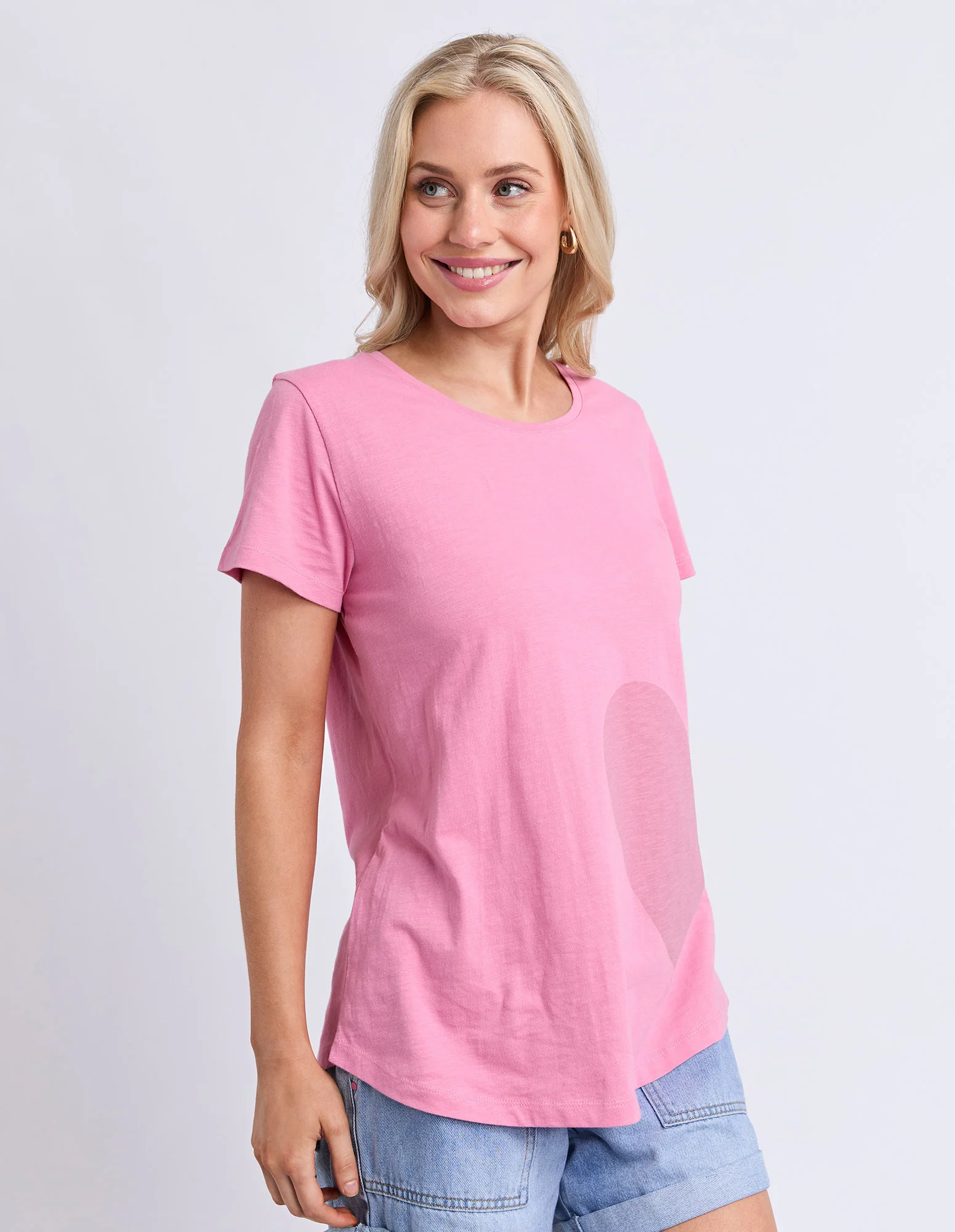 One Heart Tee Quartz Pink - Image 5
