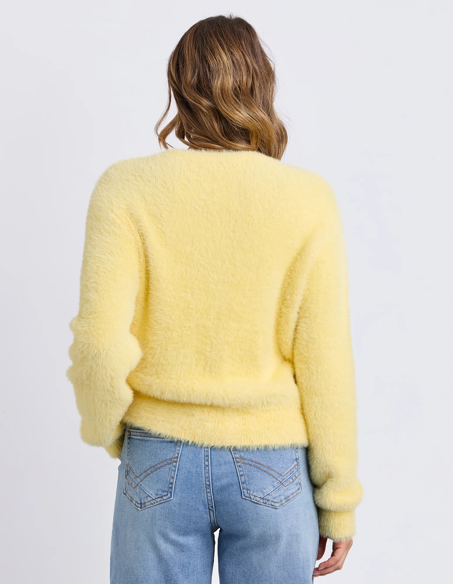 Paris Cardigan Pale Lemon - Image 4