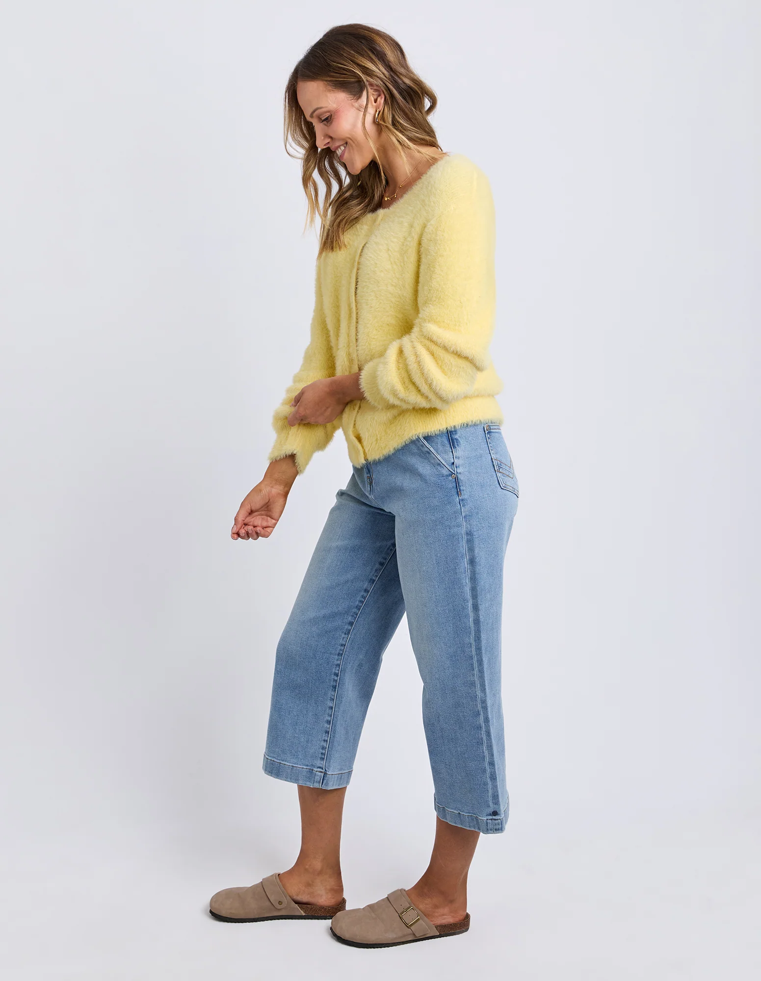 Paris Cardigan Pale Lemon - Image 7