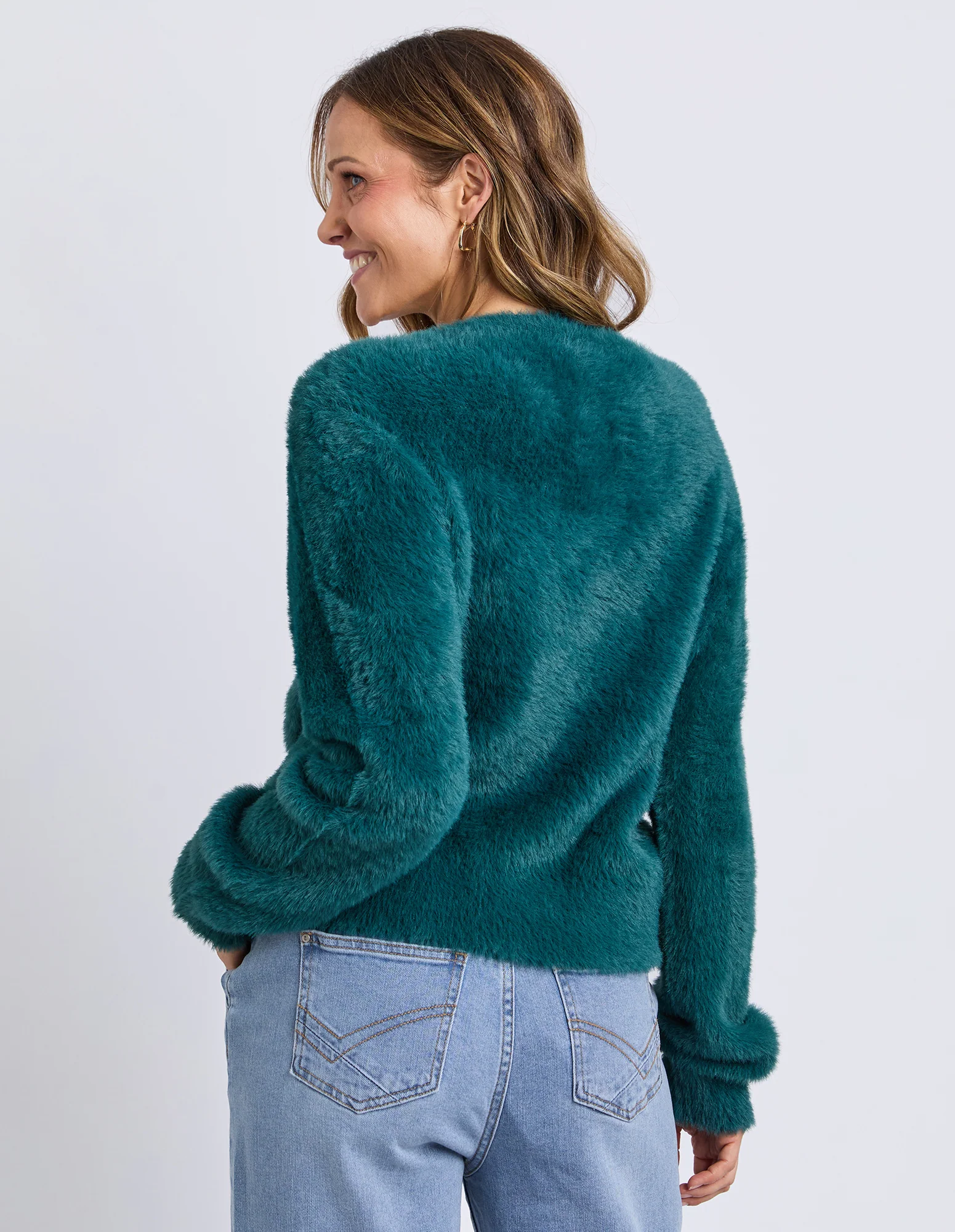 Paris Cardigan Teal - Image 3