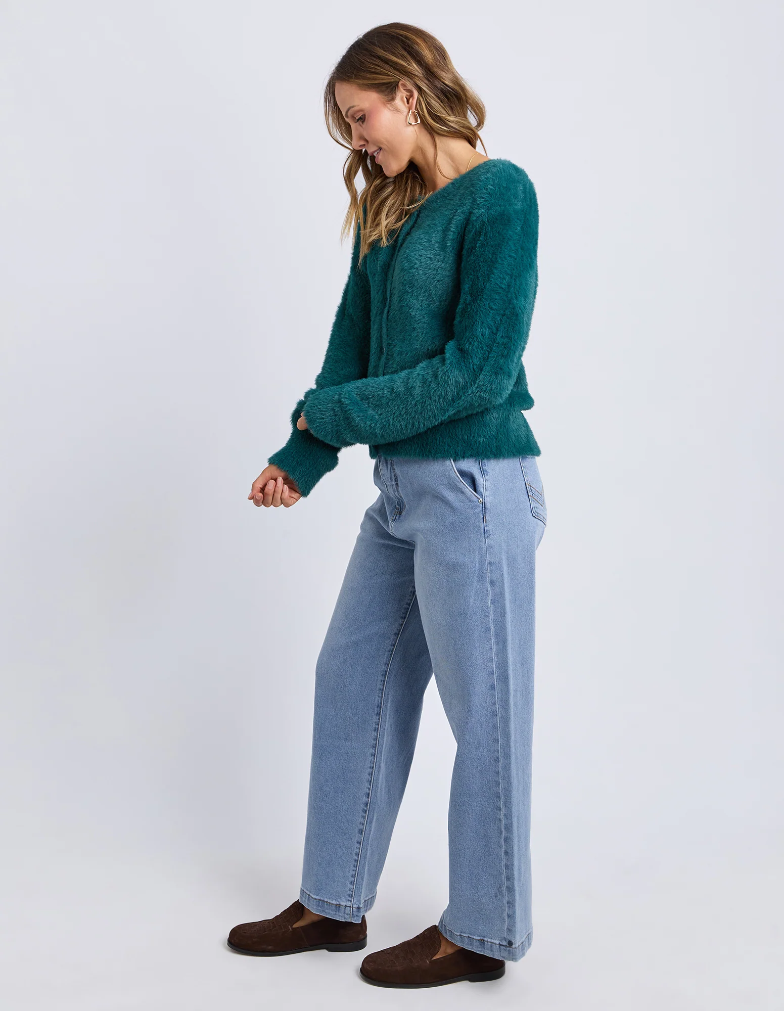 Paris Cardigan Teal - Image 6