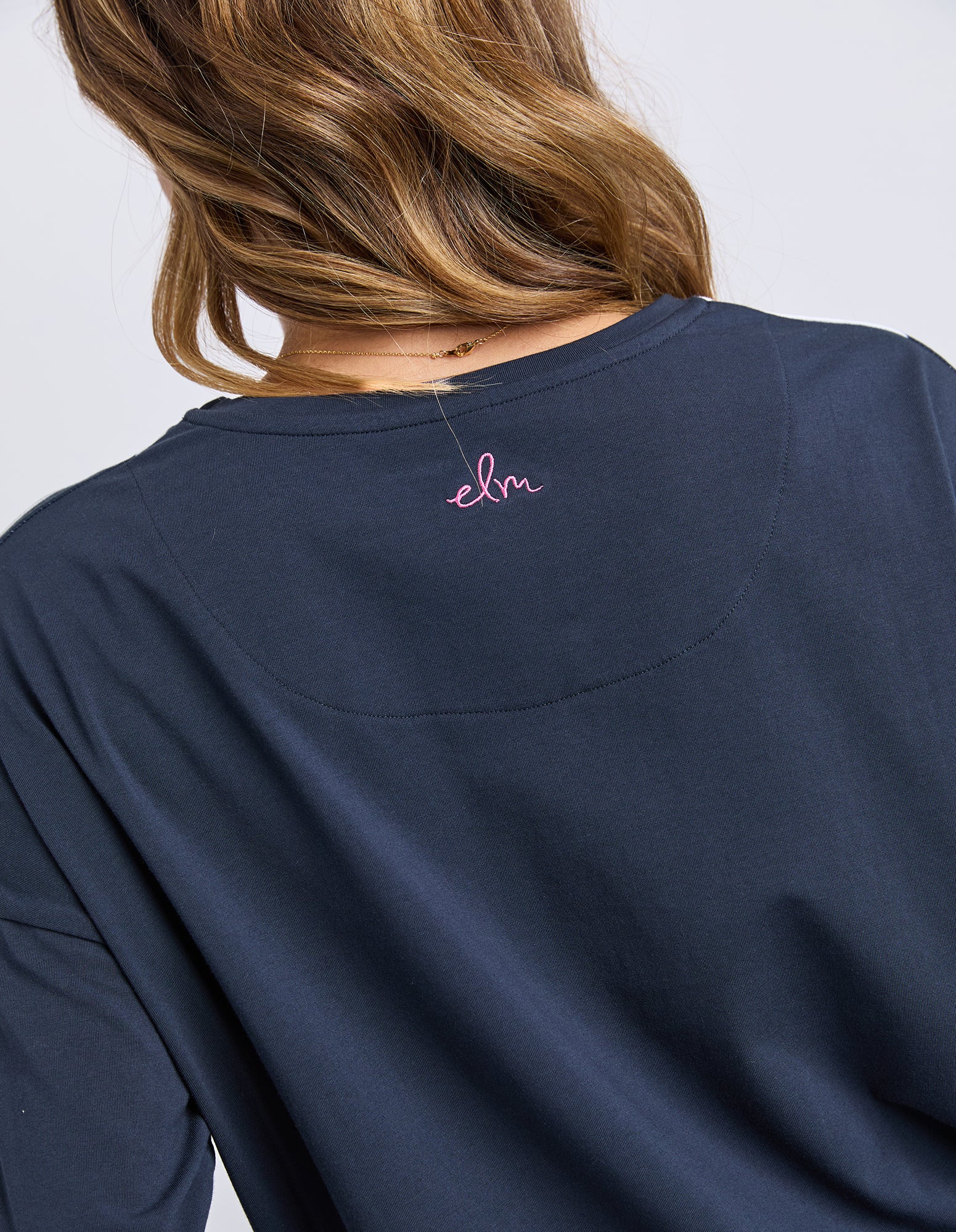 Pesce Long Sleeve Tee Navy - Image 5