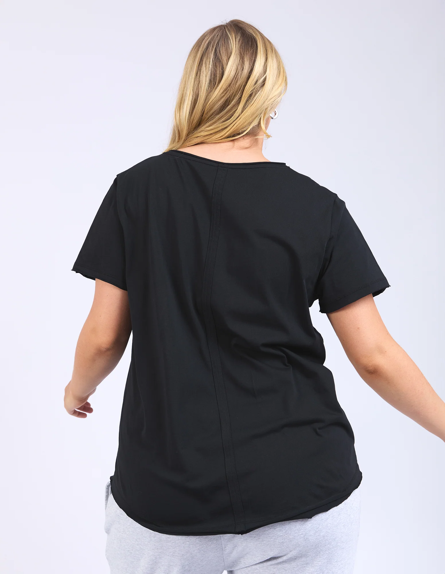 Pima Vee Tee Black - Image 11