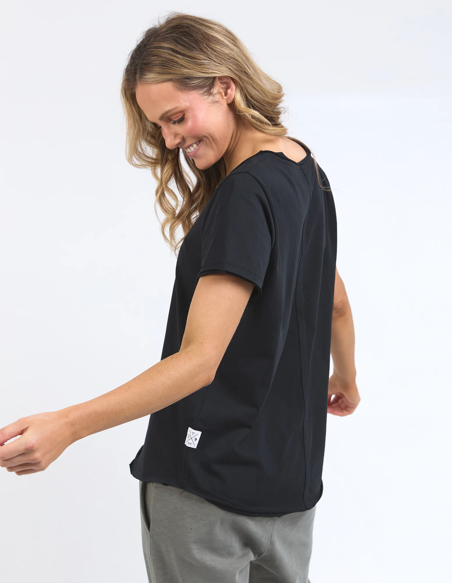 Pima Vee Tee Black - Image 3