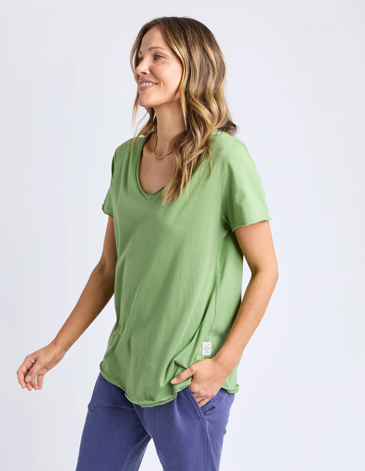 Pima Vee Tee Forest Green - Image 4