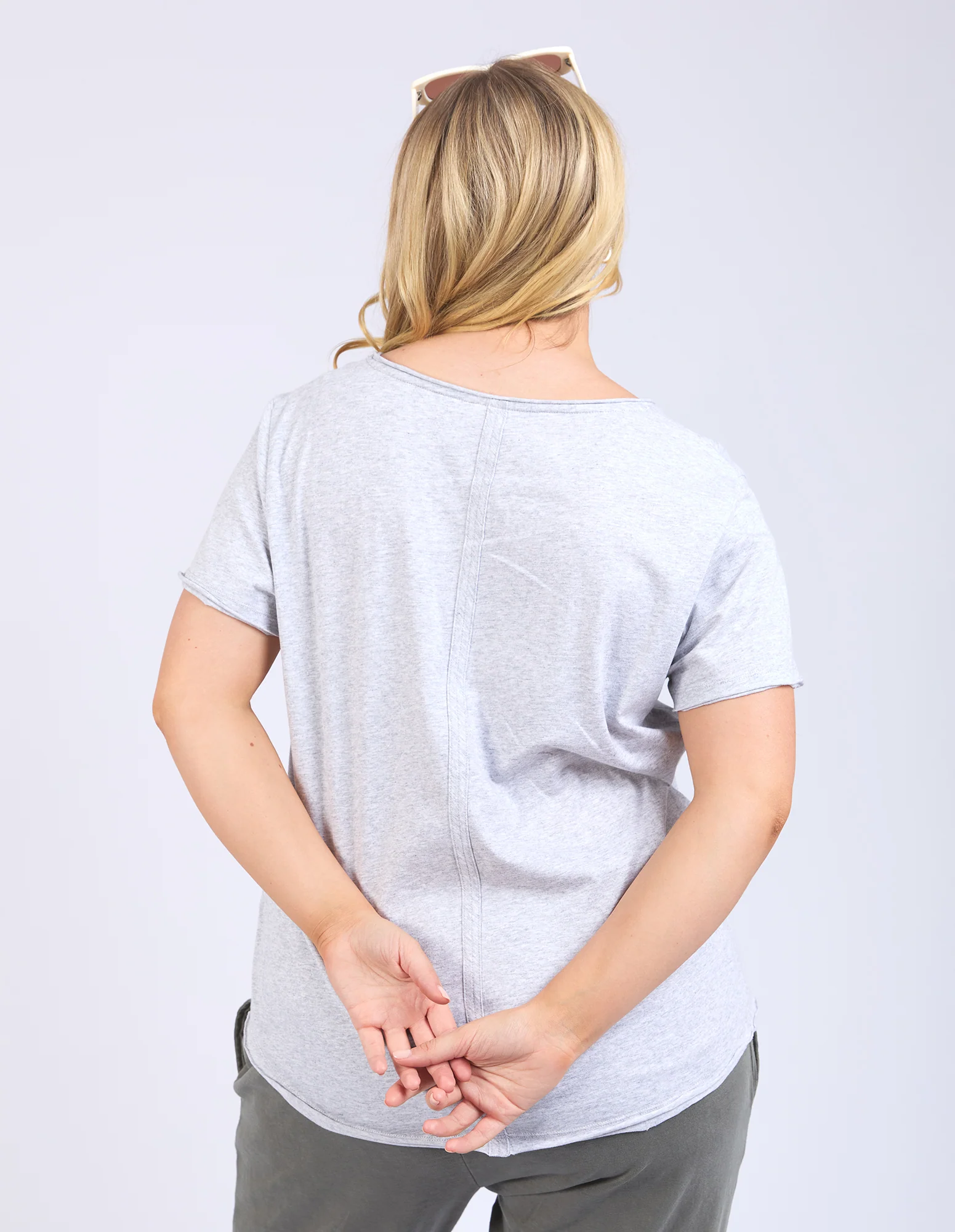Pima Vee Tee Grey Marle - Image 10