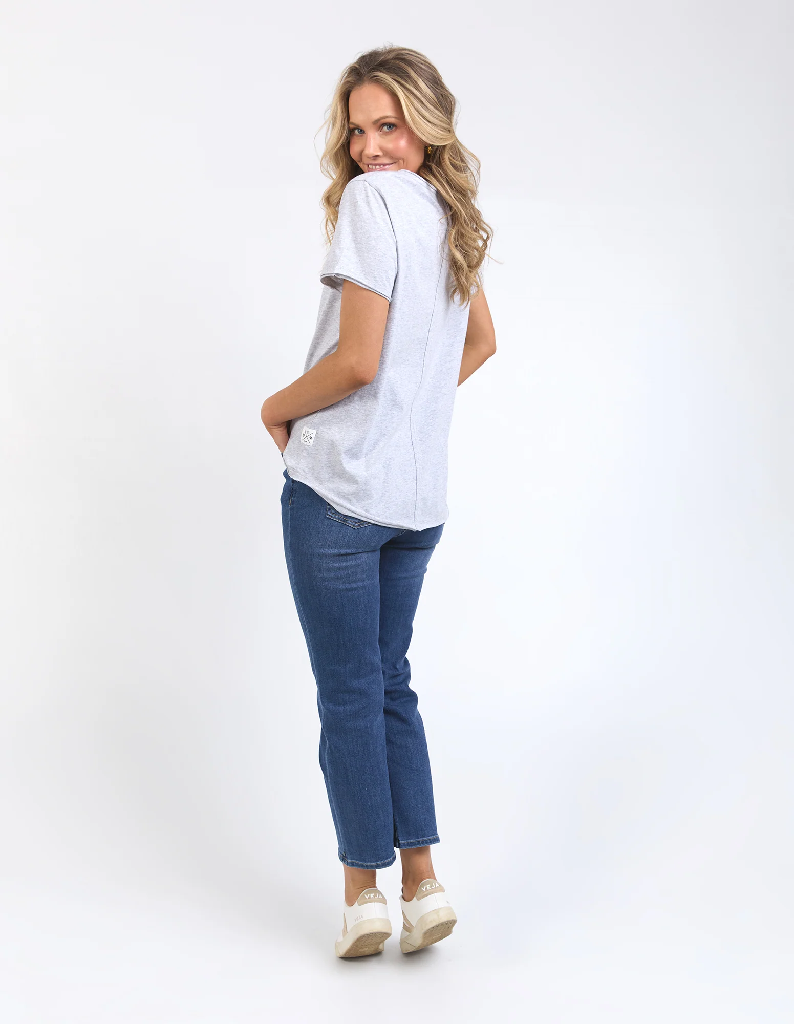 Pima Vee Tee Grey Marle - Image 6