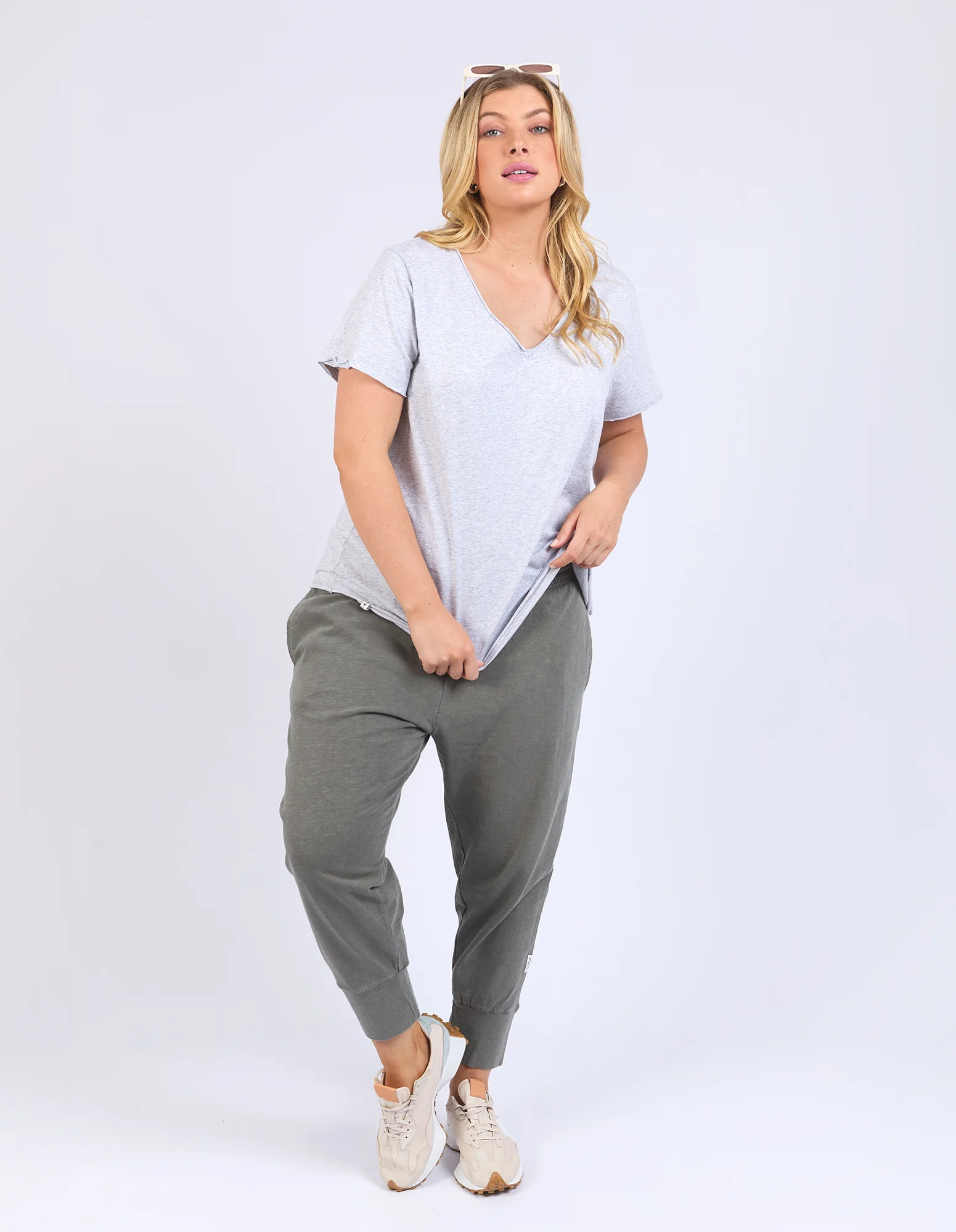Pima Vee Tee Grey Marle - Image 8