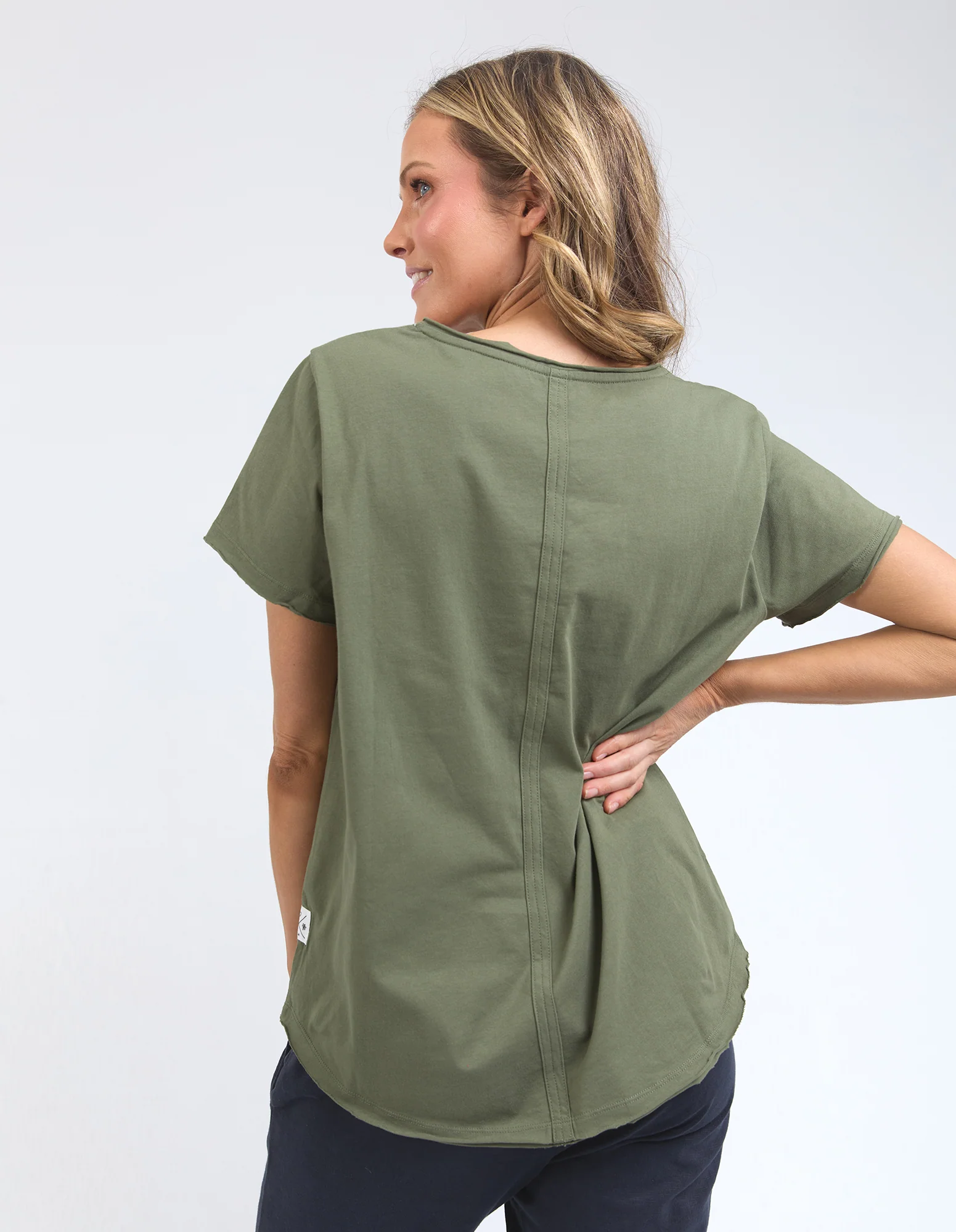 Pima Vee Tee Khaki - Image 3