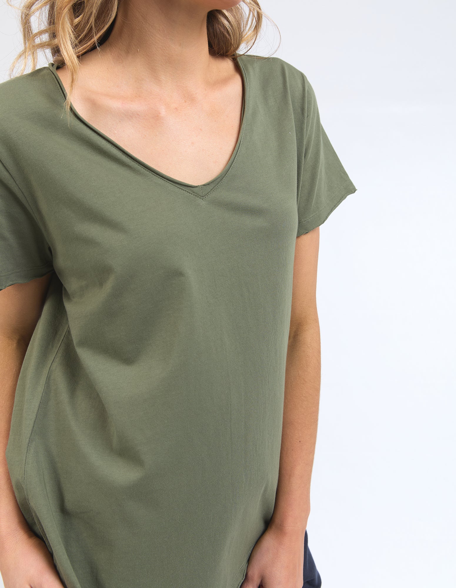 Pima Vee Tee Khaki - Image 5