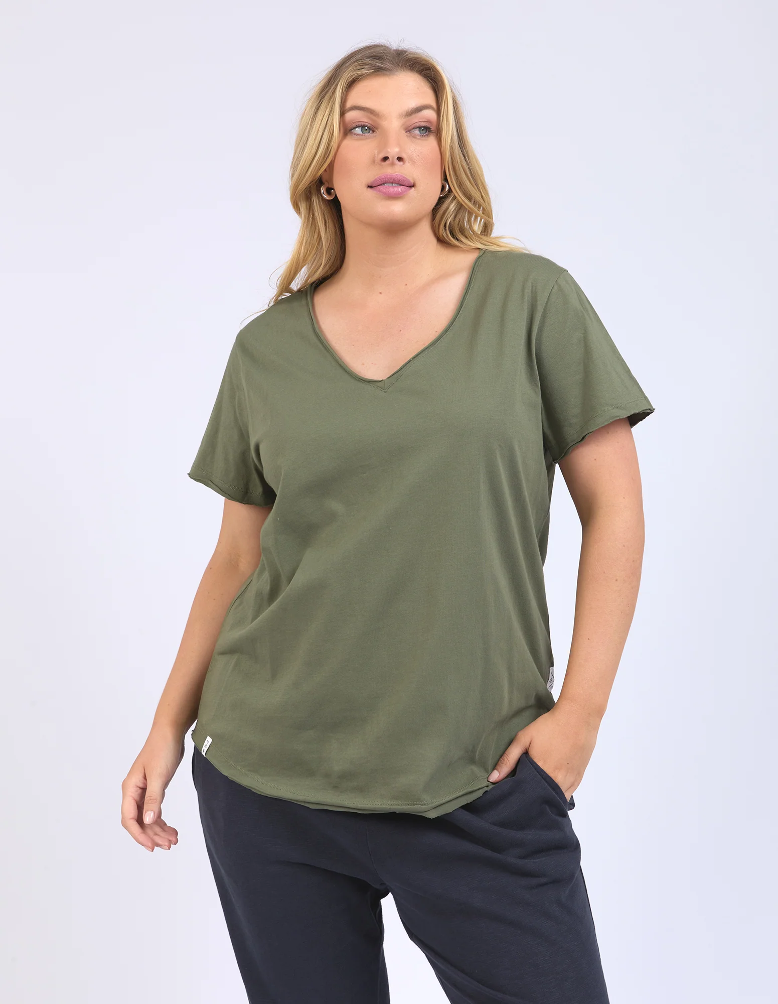 Pima Vee Tee Khaki - Image 7