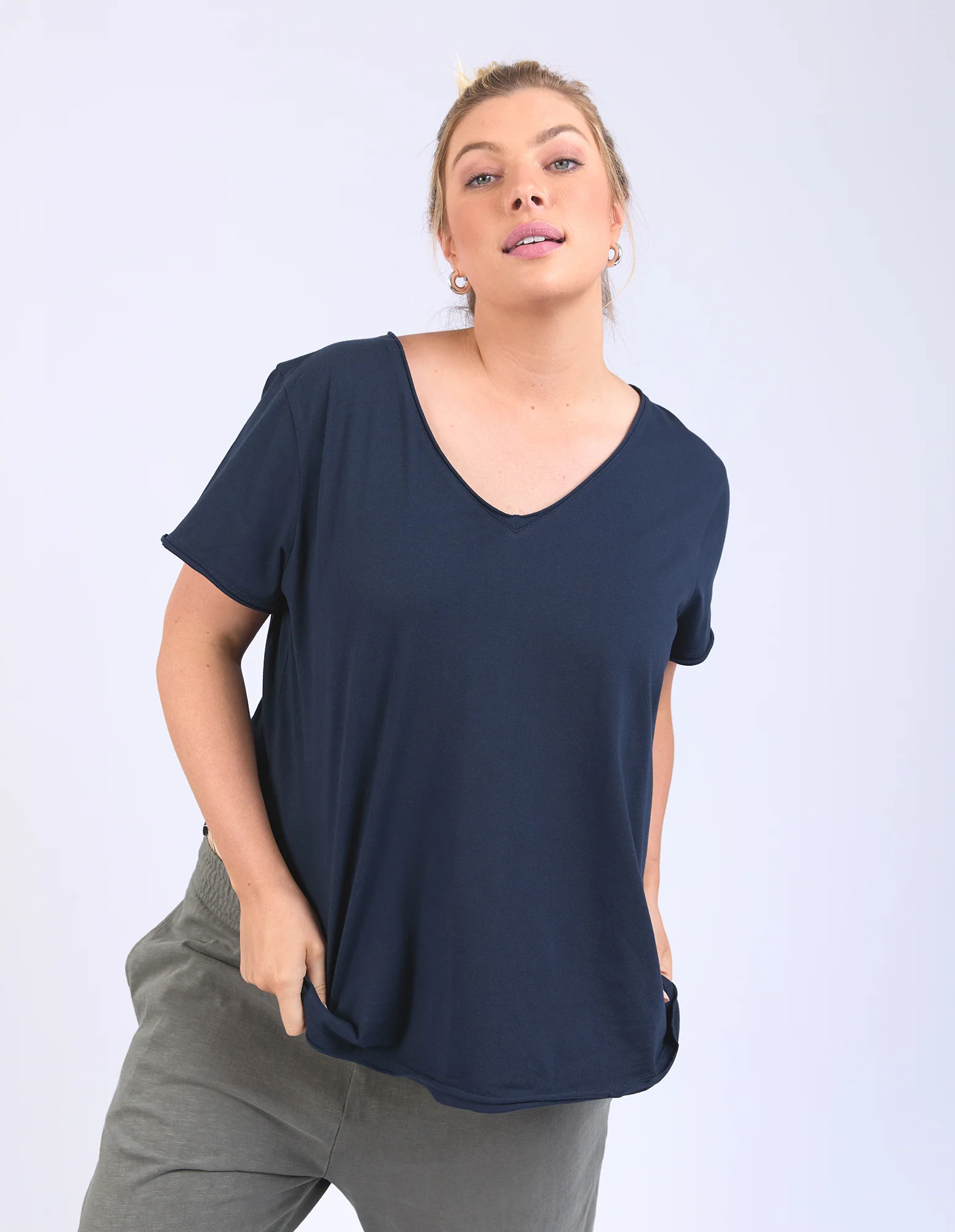 Pima Vee Tee Navy - Image 10