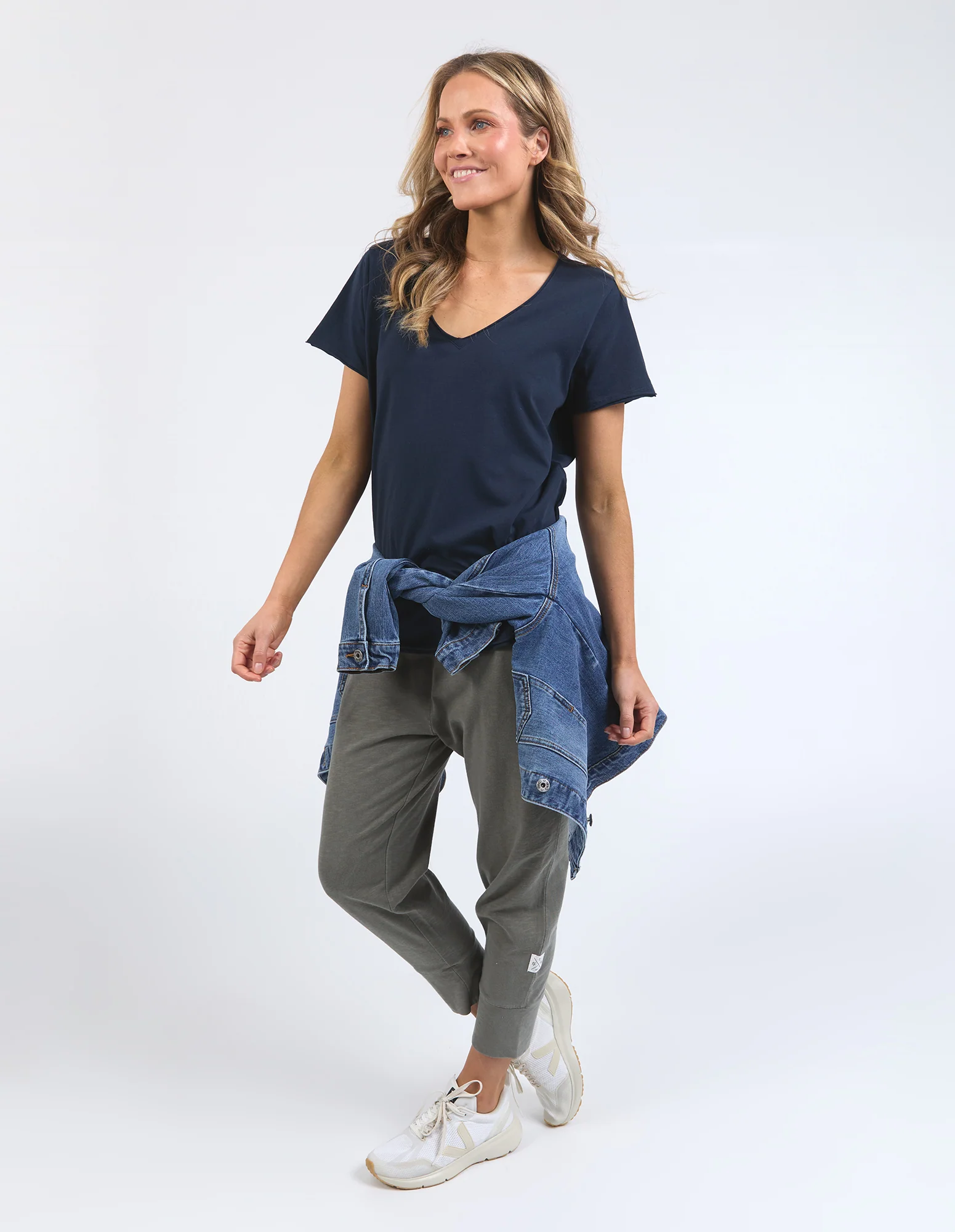 Pima Vee Tee Navy - Image 6