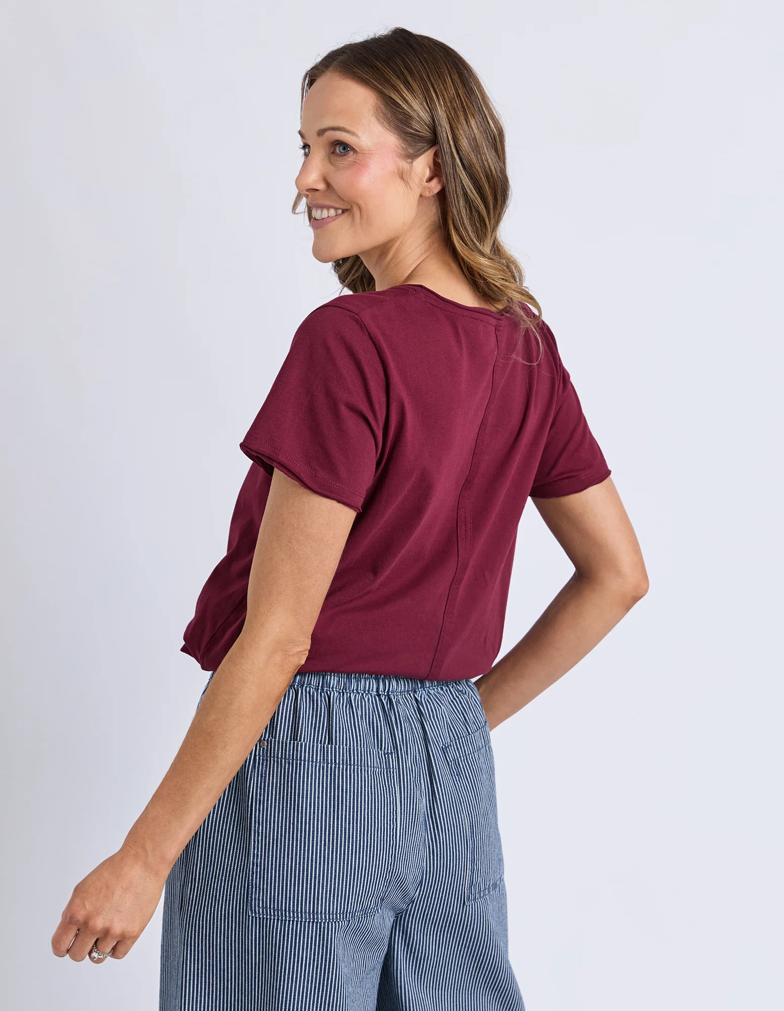 Pima Vee Tee Plum - Image 3
