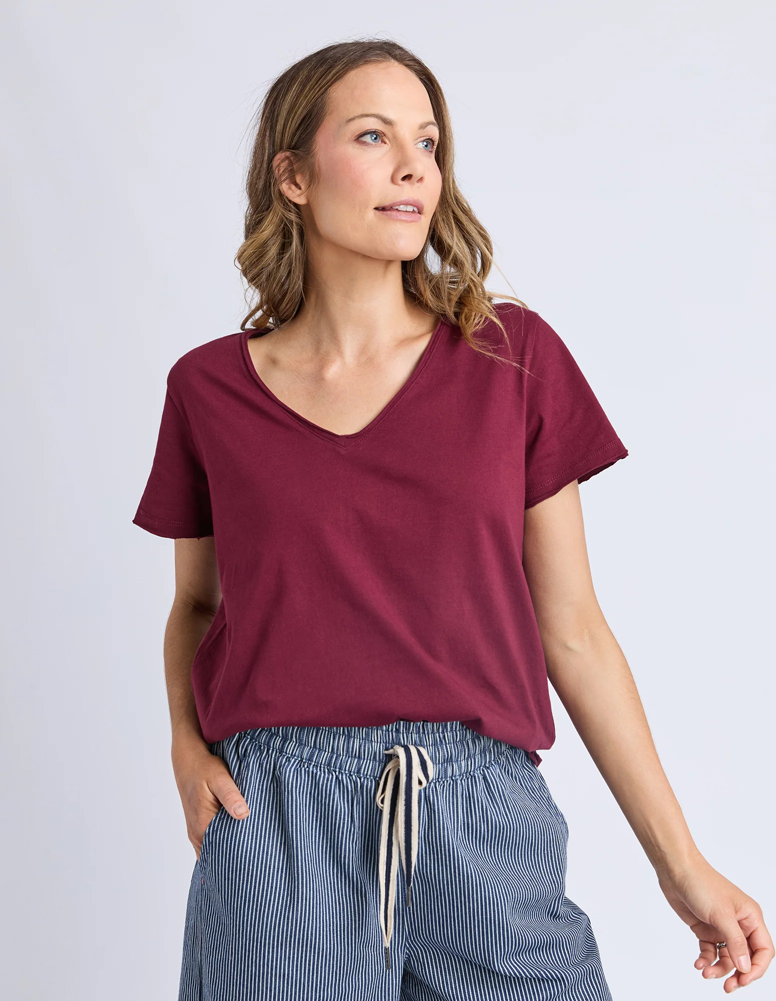 Pima Vee Tee Plum - Image 4