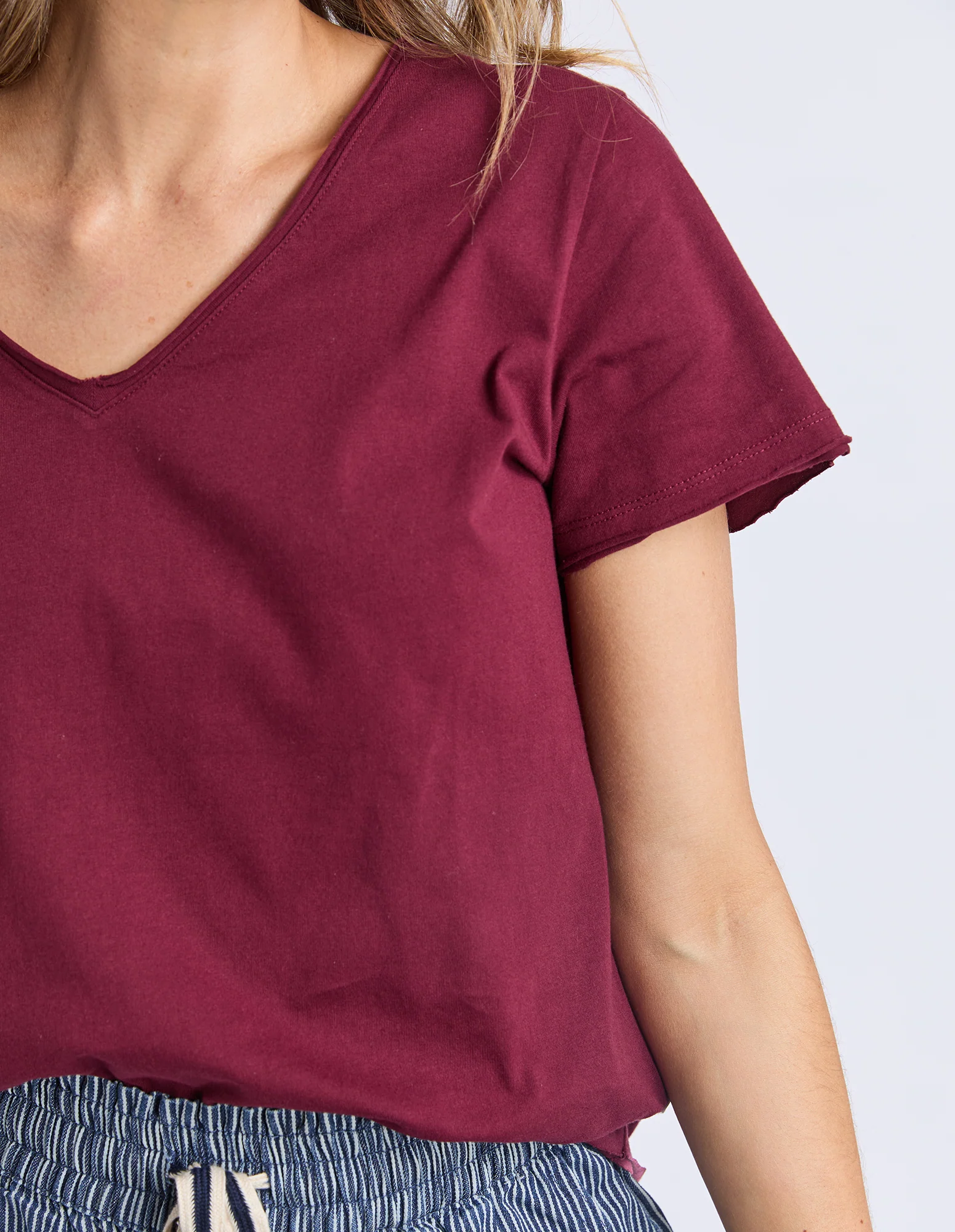 Pima Vee Tee Plum - Image 5
